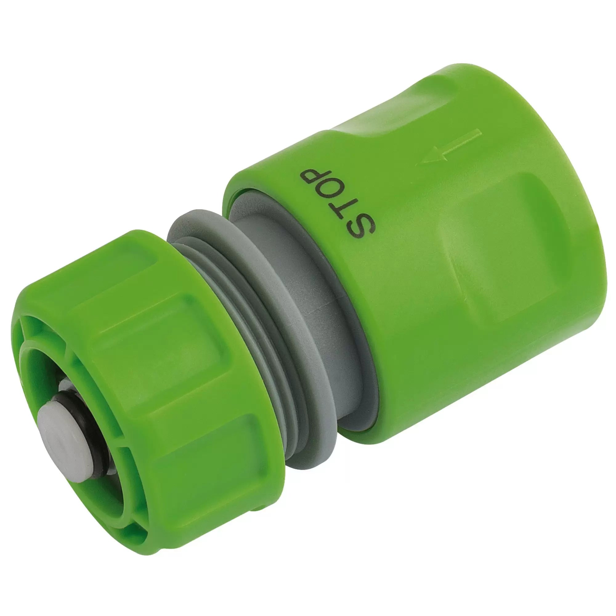 Draper Tools - 25902 - Garden Hose Connector with Water Stop Feature, 1/2"