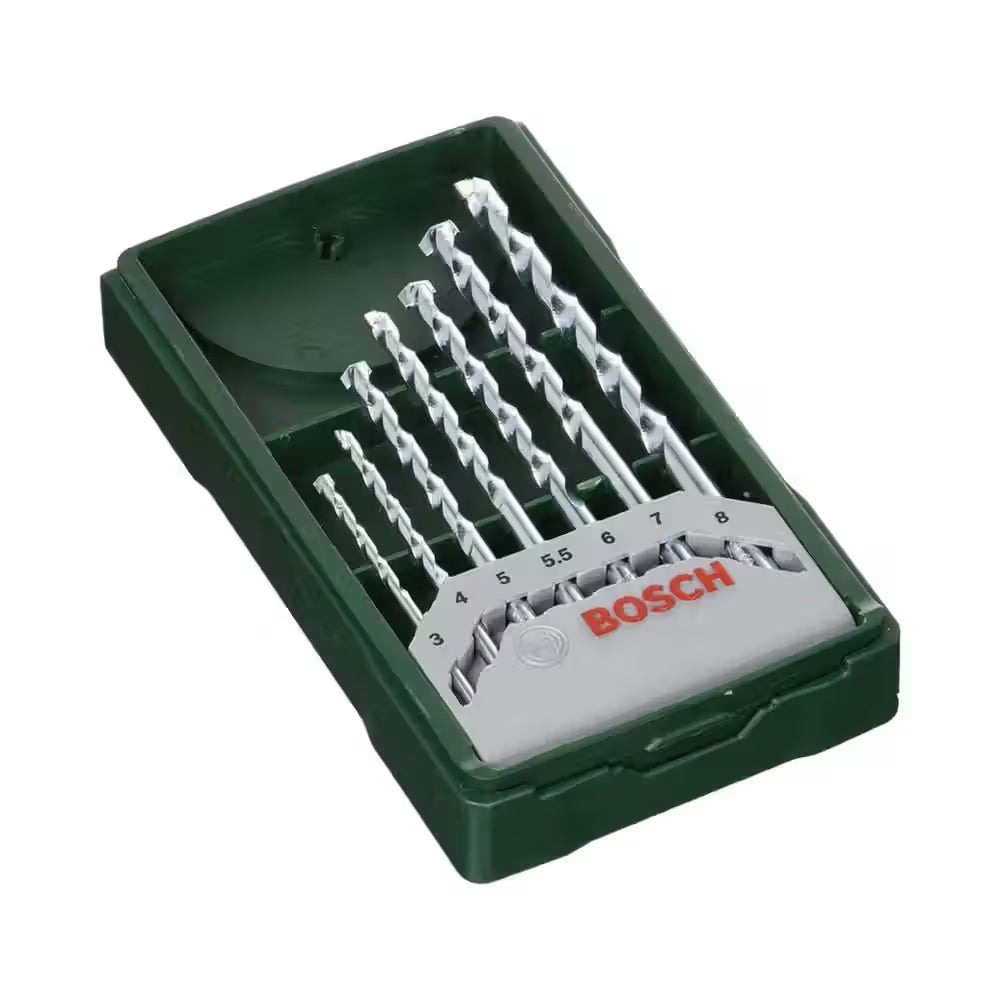 Bosch Mini X-Line Masonry Drill Bit Set (7-Piece Set) - 2607019581