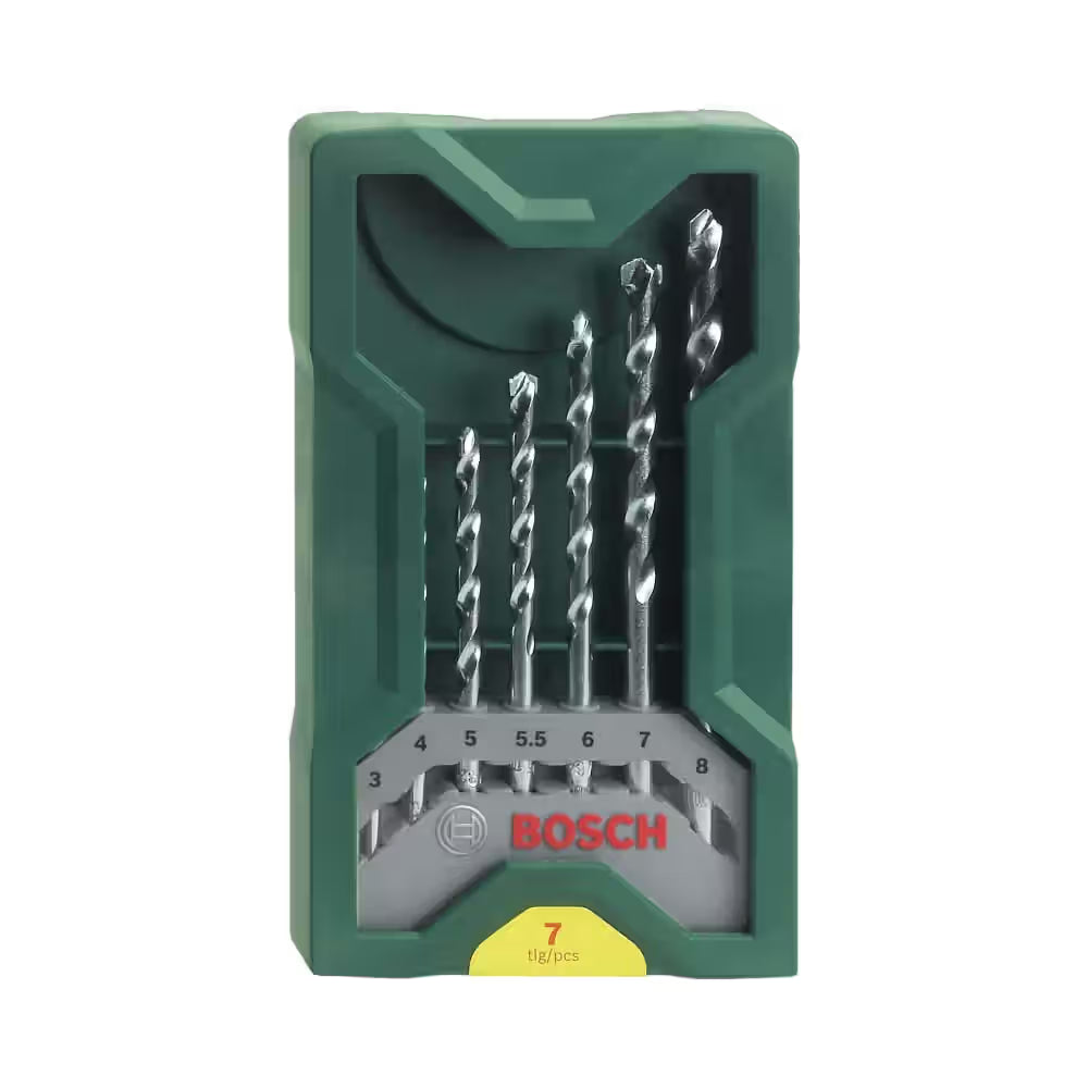 Bosch Mini X-Line Masonry Drill Bit Set (7-Piece Set) - 2607019581