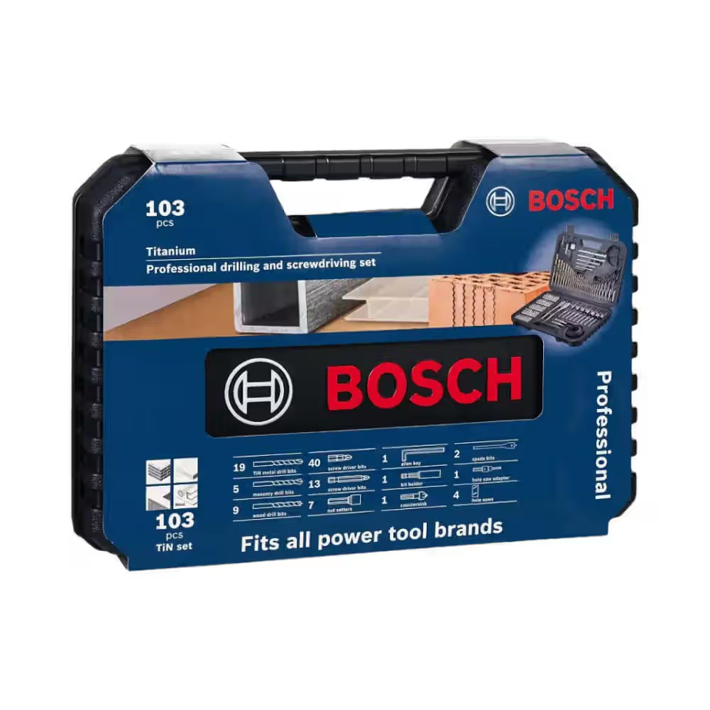 Bosch Titanium Drill & Screwdriver Bit Set (103-Piece) | 2608594070