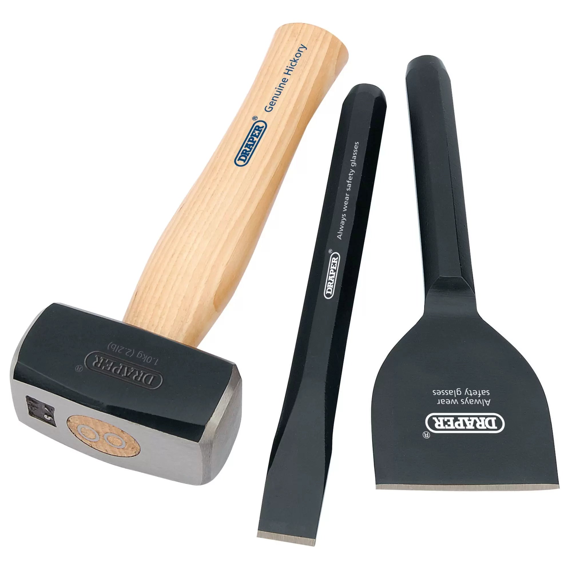 Draper Tools - 26120 - Builders Kit with Hickory Handle (3 Piece)