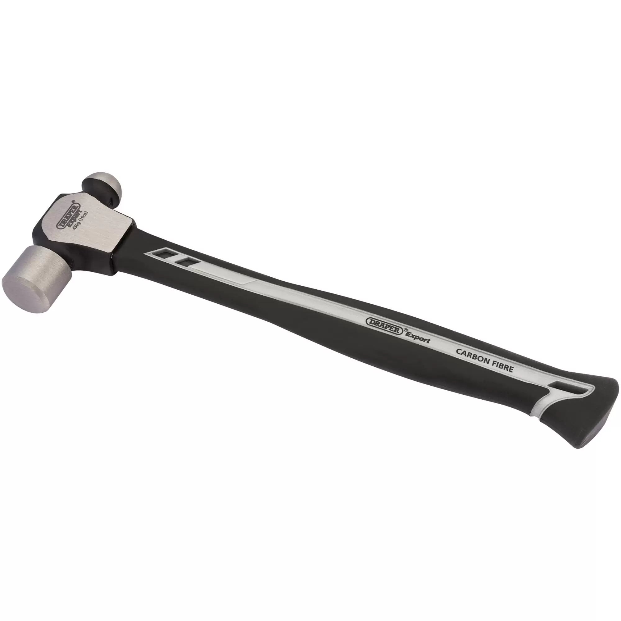 Draper Tools - 26205 - Draper Expert Ball Pein Hammer with Carbon Fibre Shaft, 450g/16oz