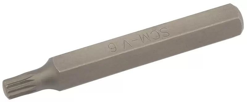 Draper Tools - 26281 - M6 x 75mm Spline 10mm Insert Bit for Mechanic's Bit Sets 21932, 33614 and 59985