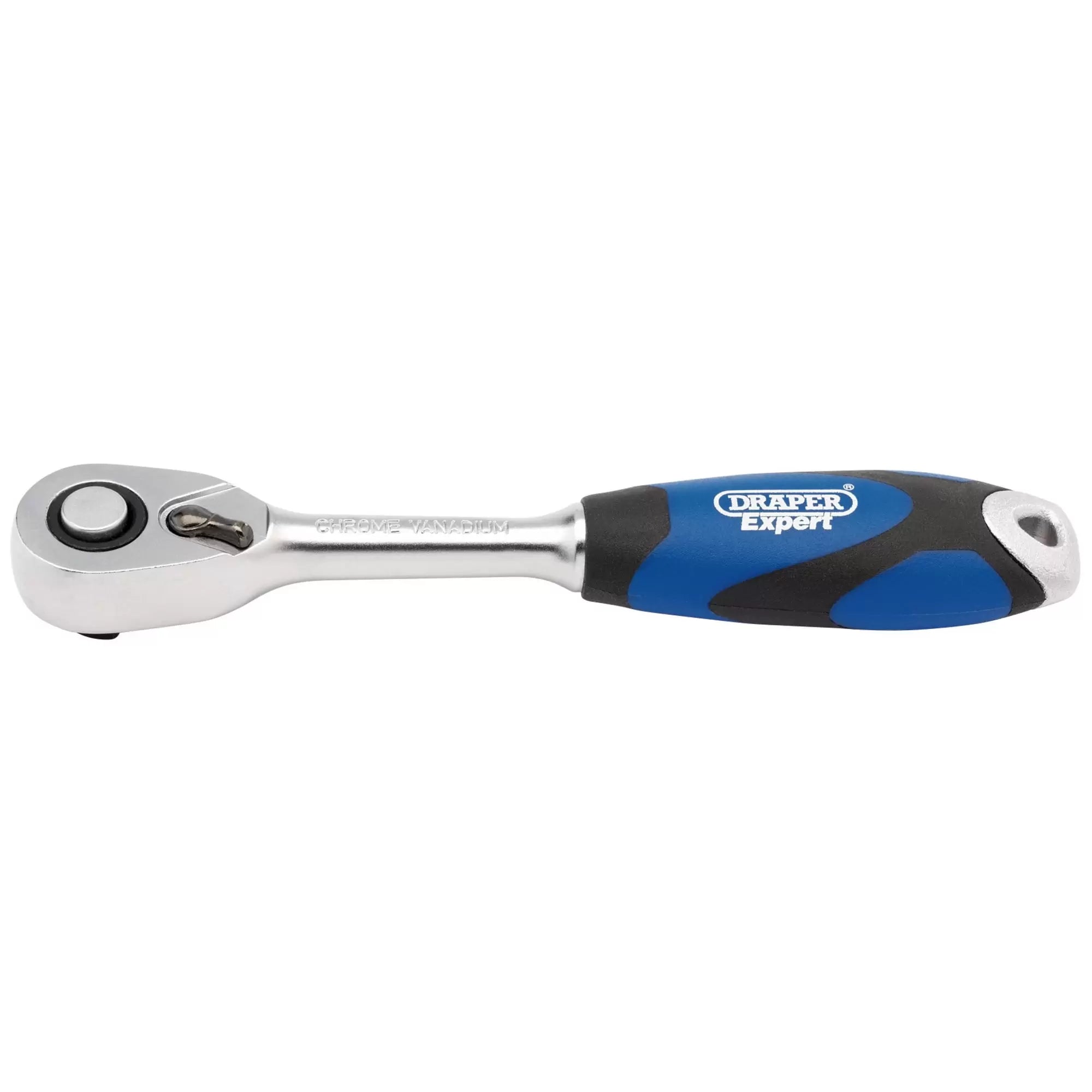 Draper Tools - 26502 - Draper Expert Soft Grip Reversible Ratchet, 1/4" Sq. Dr., 72 Tooth