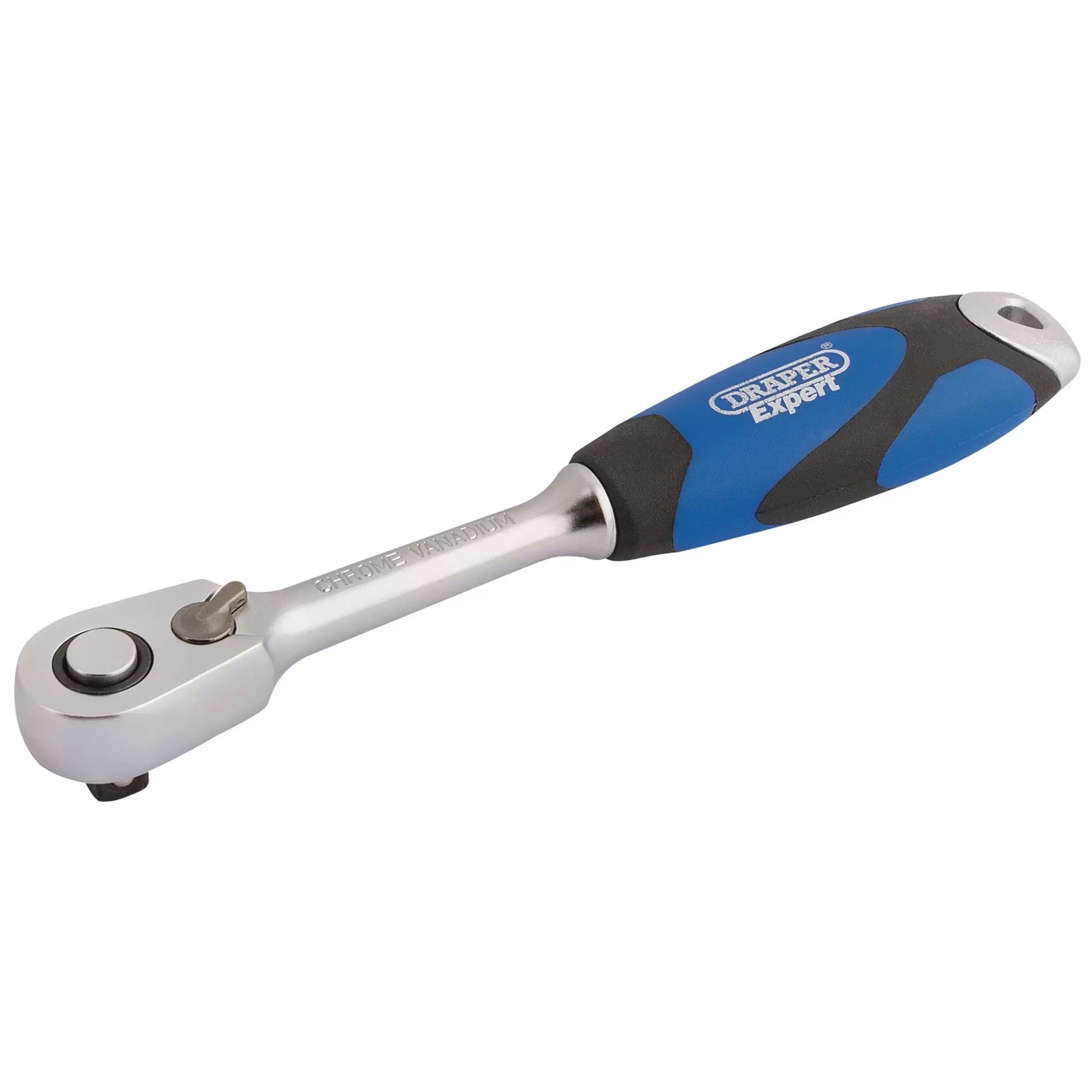 Draper Tools - 26514 - Draper Expert 60 Tooth Micro Head Reversible Soft Grip Ratchet, 1/4" Sq. Dr