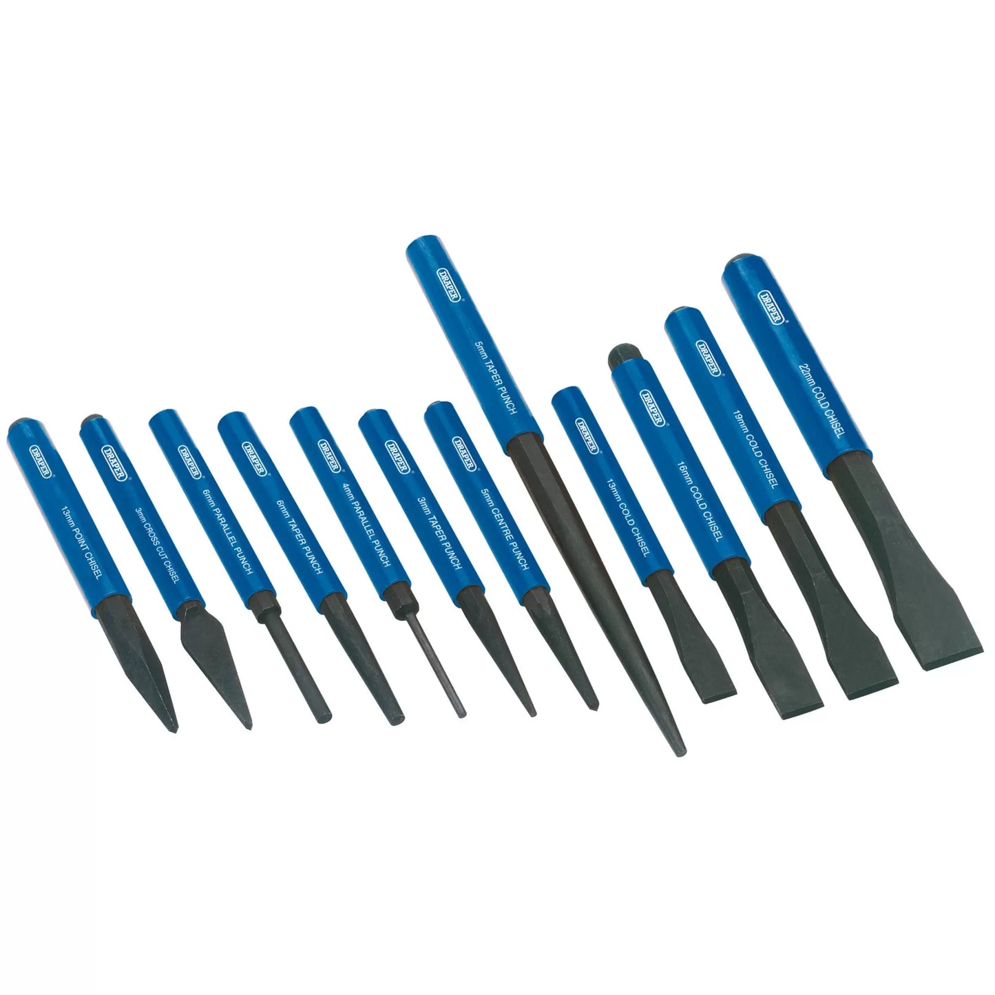 Draper Tools - 26557 - Chisel and Punch Set (12 Piece)