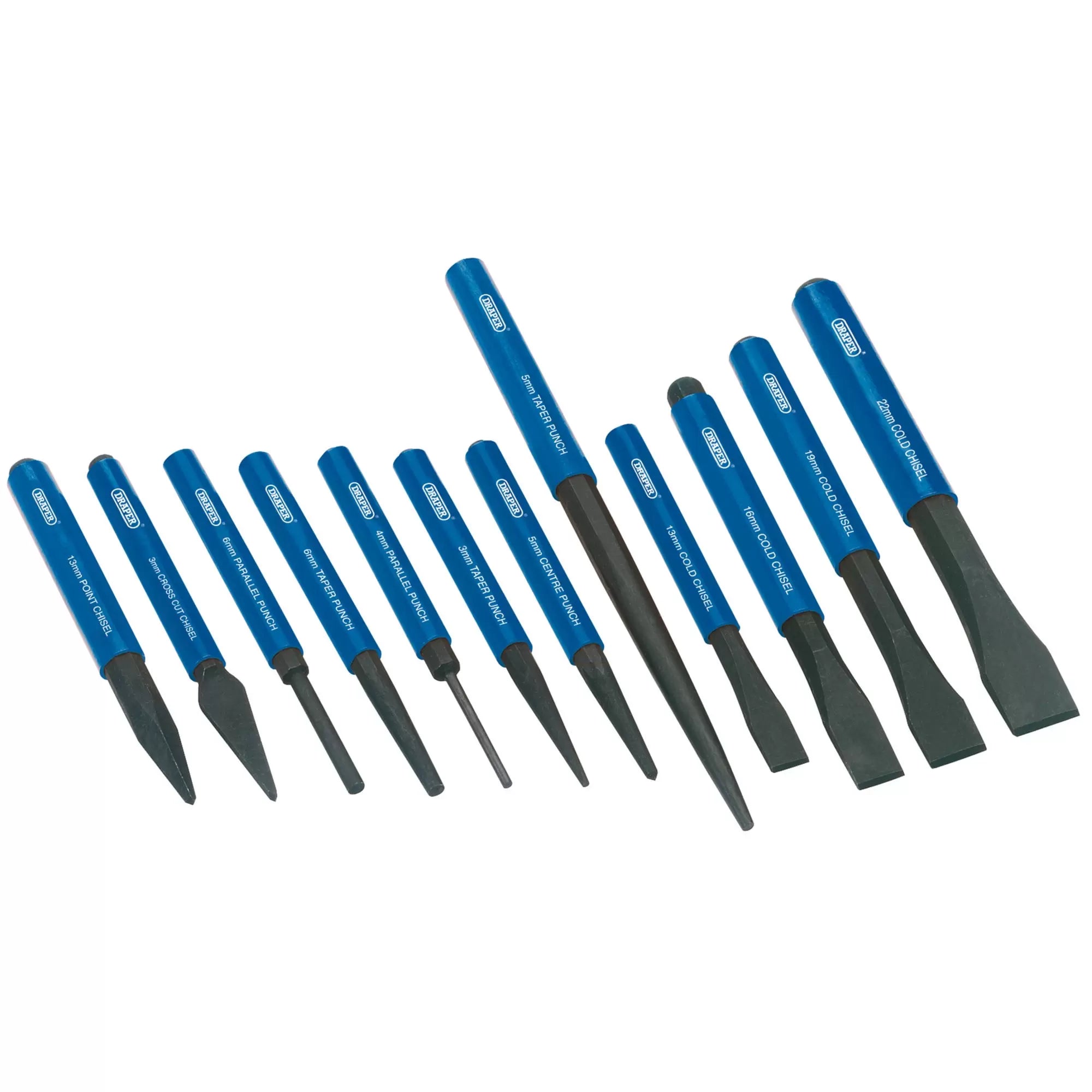 Draper Tools - 26557 - Chisel and Punch Set (12 Piece)