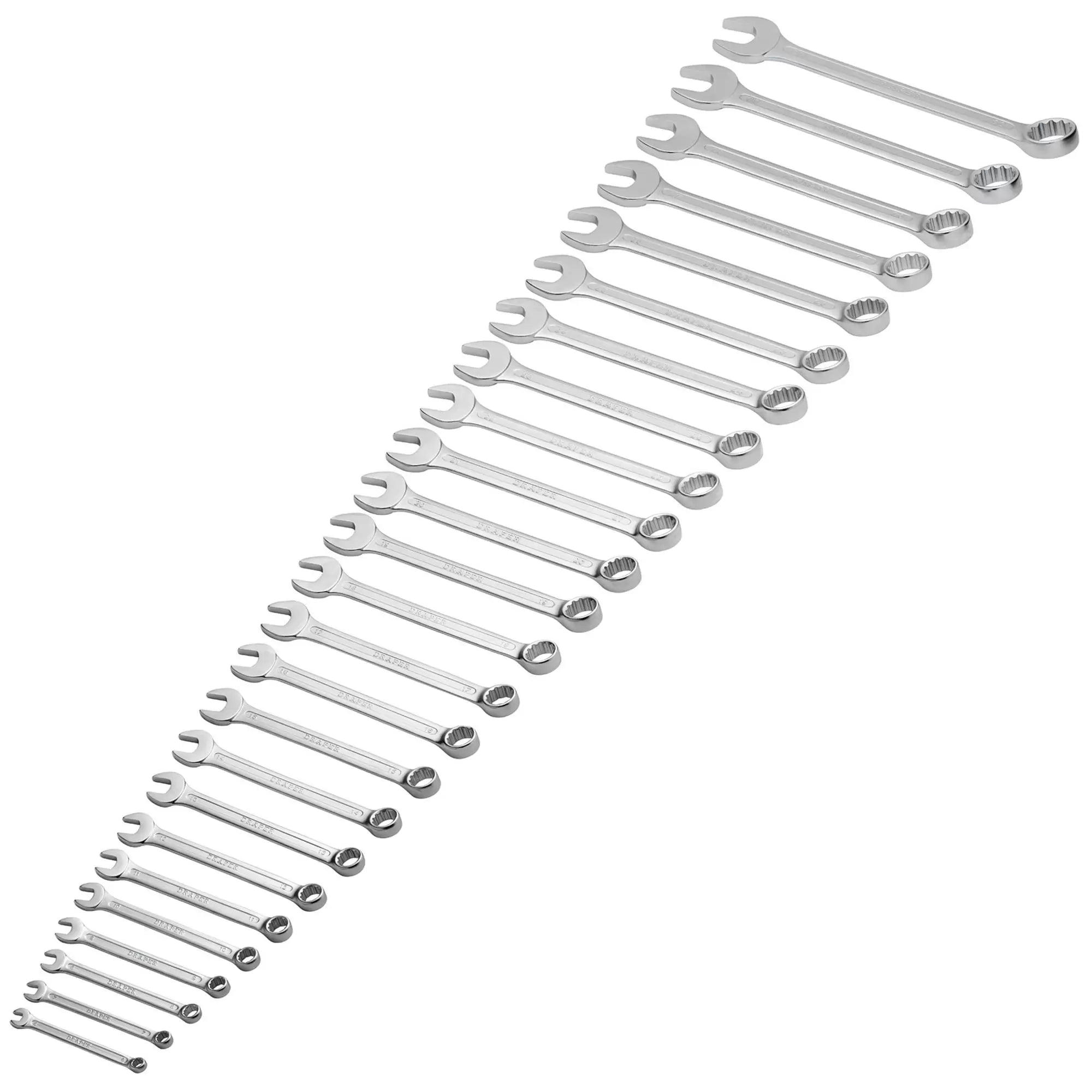 Draper Tools - 26696 - Draper HI-TORQ® Metric Combination Spanner Set (25 Piece)