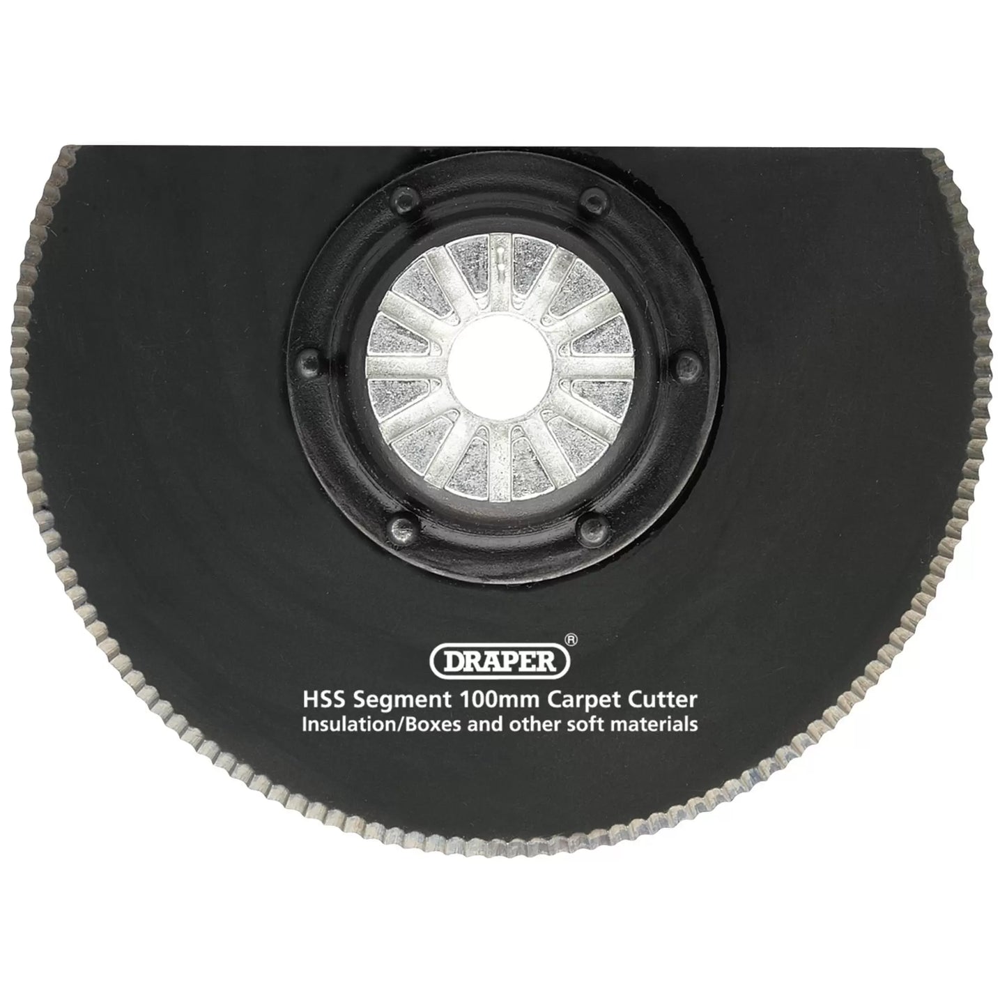 Draper Tools - 26809 - HSS Segment Carpet Cutter, 100mm Diameter