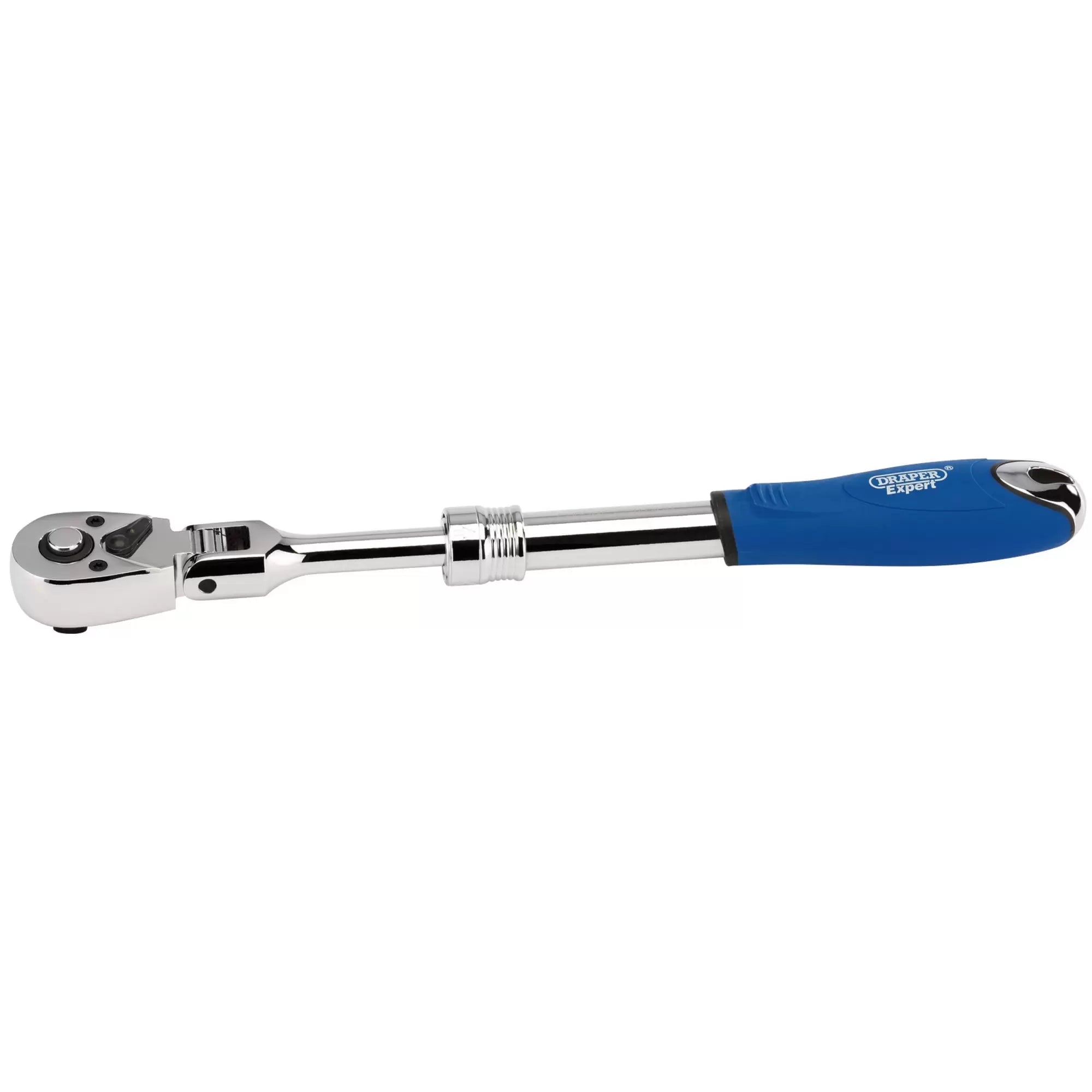 Draper Tools - 26810 - Draper Expert Flexible Head Extending Reversible Ratchet, 3/8" Sq. Dr., 72 Tooth