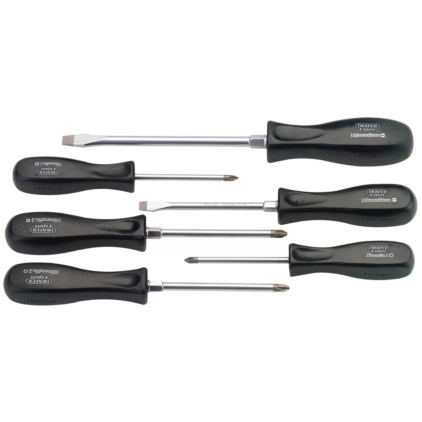 Draper Tools - 27029 - SCREWDRIVER SET PZ/CS/PLAIN