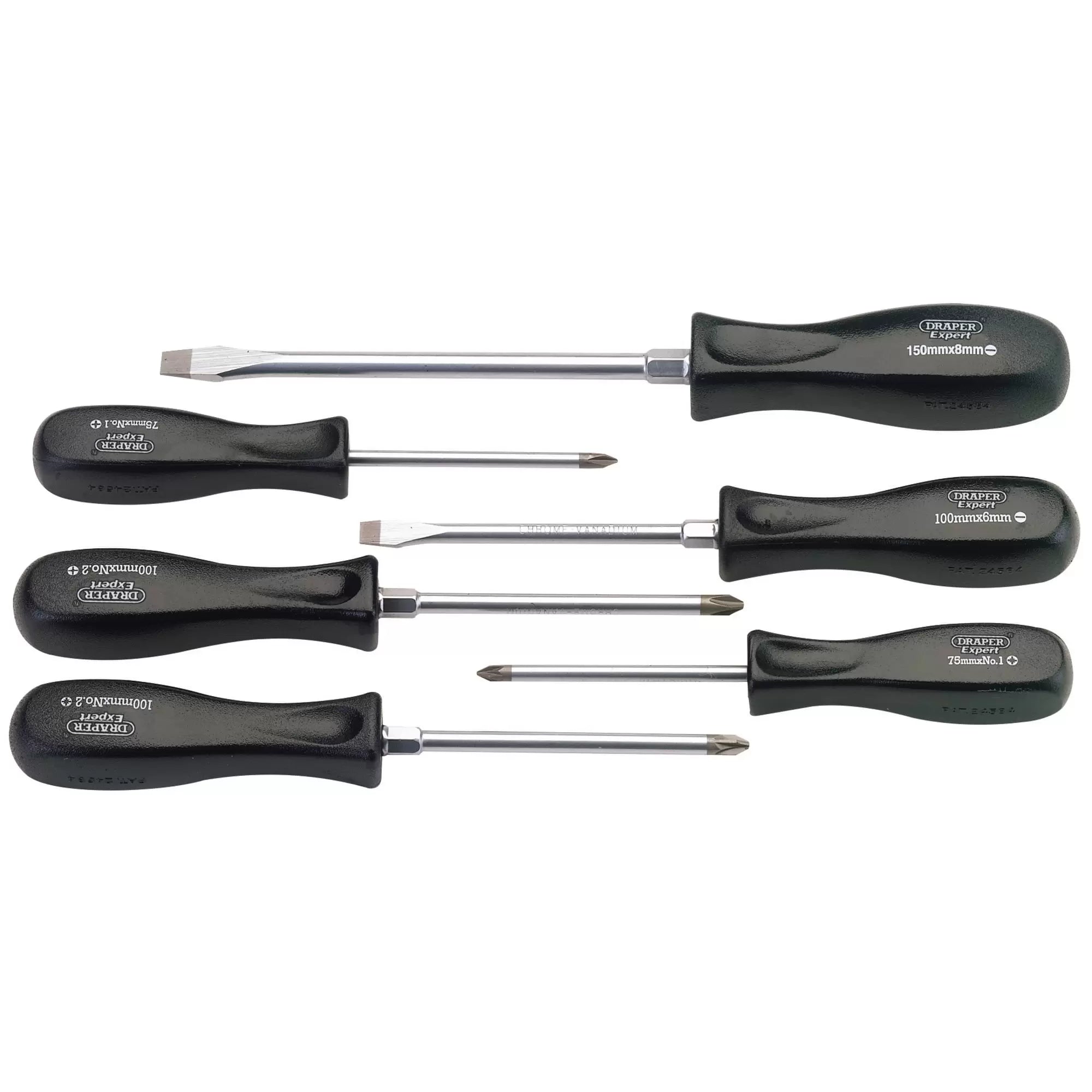 Draper Tools - 27029 - SCREWDRIVER SET PZ/CS/PLAIN