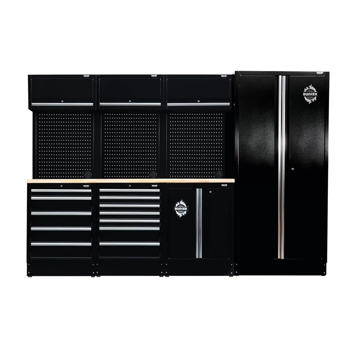 Draper Tools - 27203 - BUNKER® 15 Piece Modular Storage Combo with Worktop, 2955mm