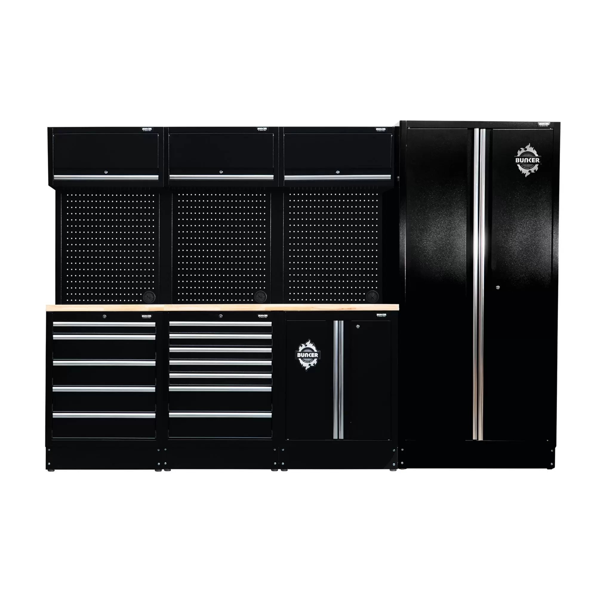 Draper Tools - 27203 - BUNKER® 15 Piece Modular Storage Combo with Worktop, 2955mm