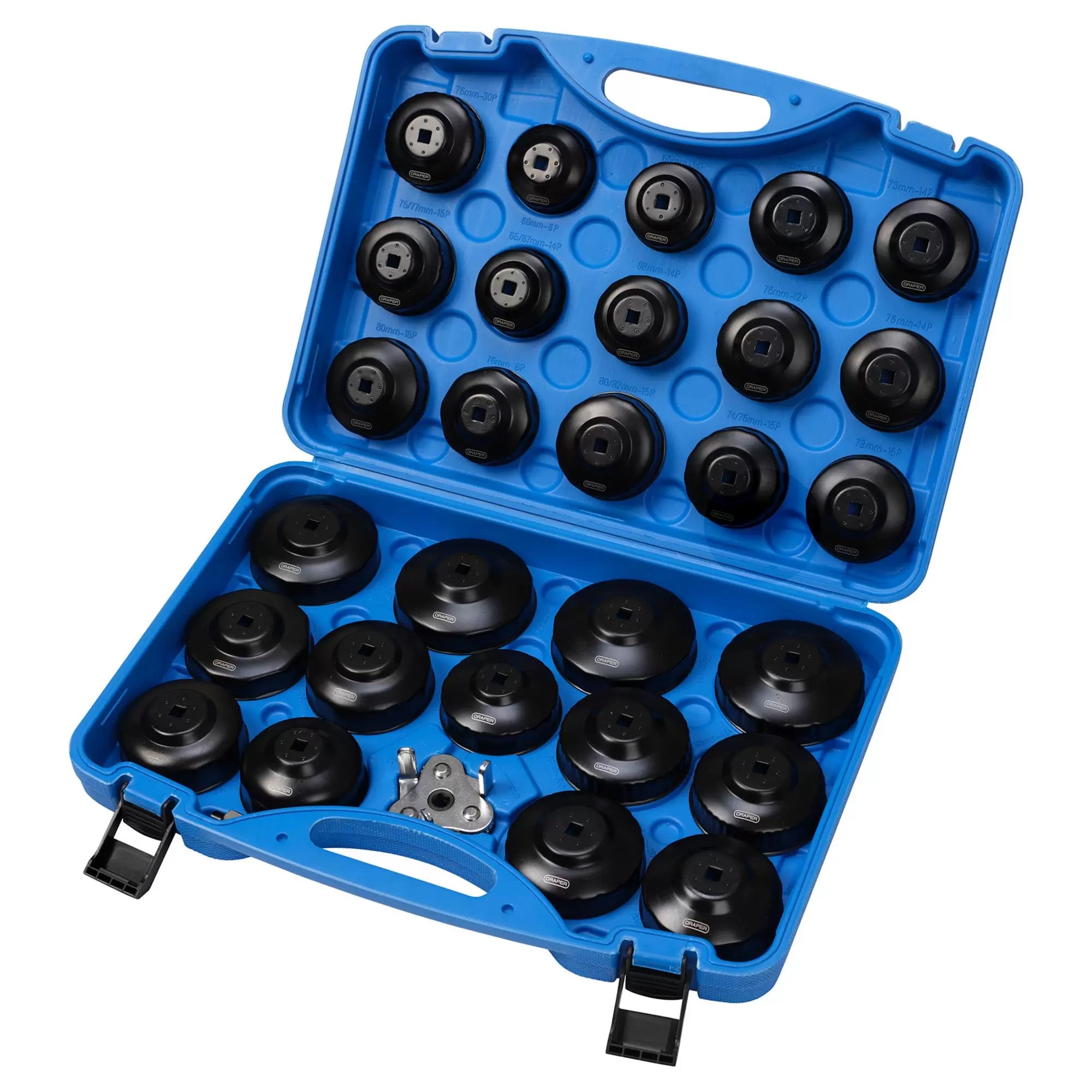 Draper Tools - 27752 - Oil Filter Cap Wrench Set (30 Piece)