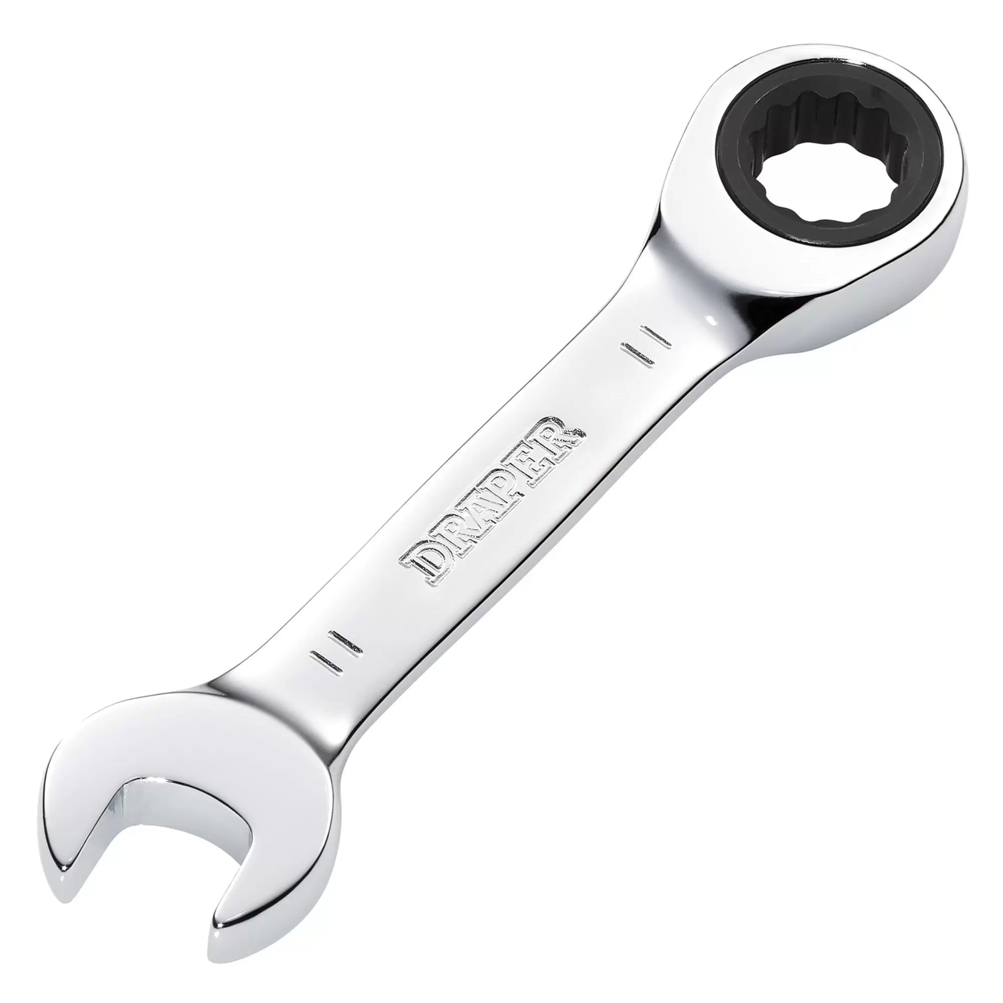 Draper Tools - 27866 - Draper HI-TORQ® Metric Stubby Ratchet Combination Spanner, 11mm