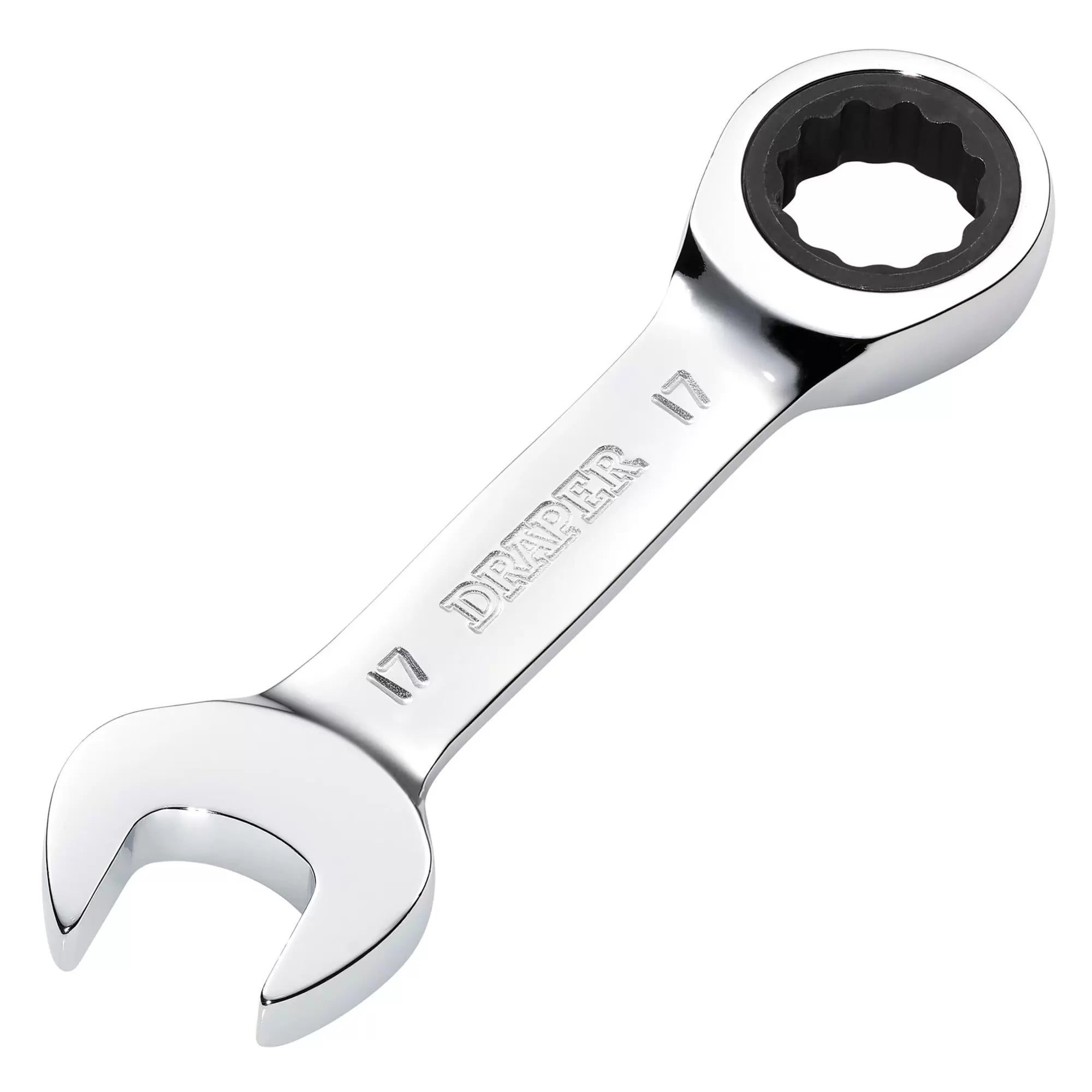 Draper Tools - 27914 - Draper HI-TORQ® Metric Stubby Ratchet Combination Spanner, 17mm