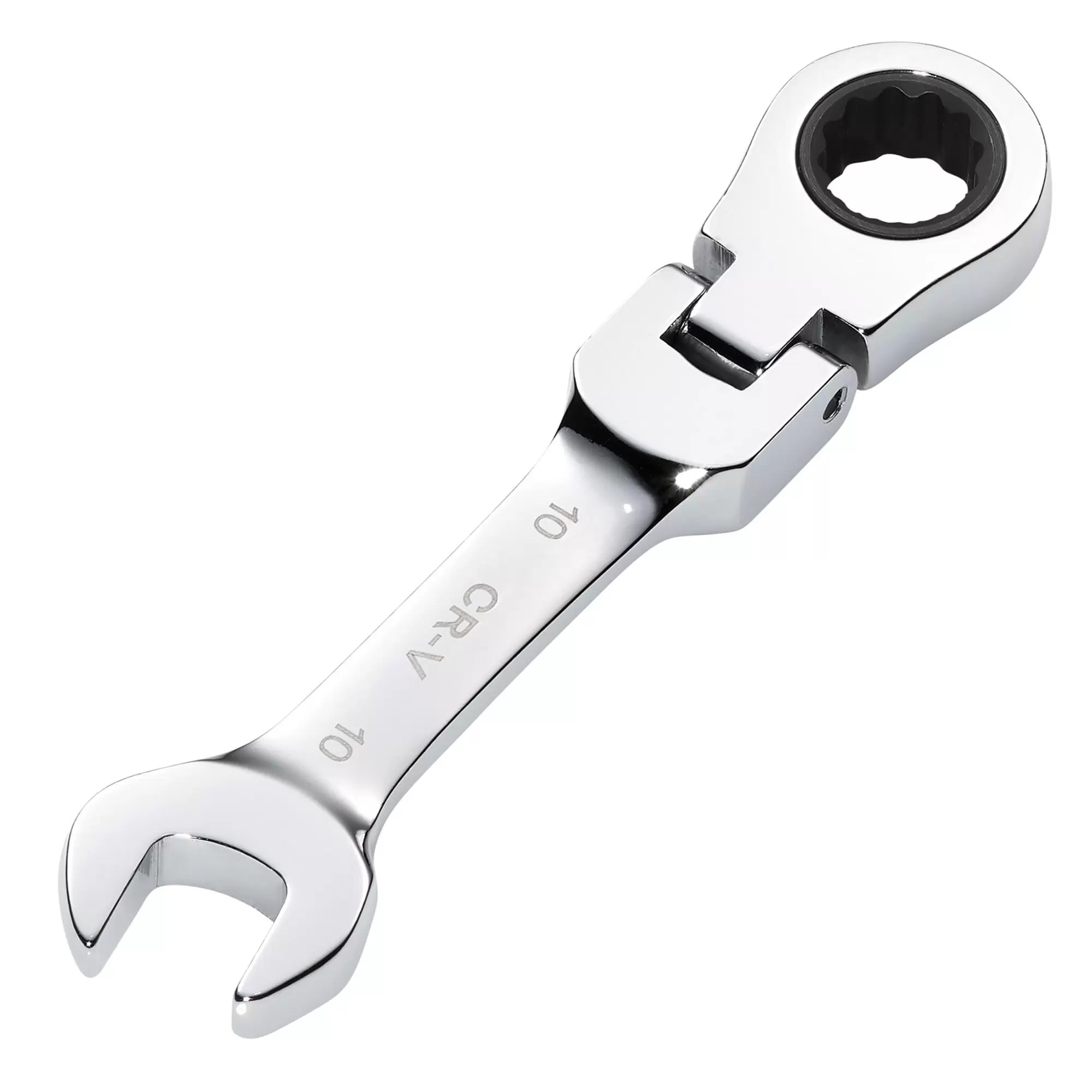 Draper Tools - 27965 - Draper HI-TORQ® Metric Stubby Flexible Head Ratchet Combination Spanner, 10mm