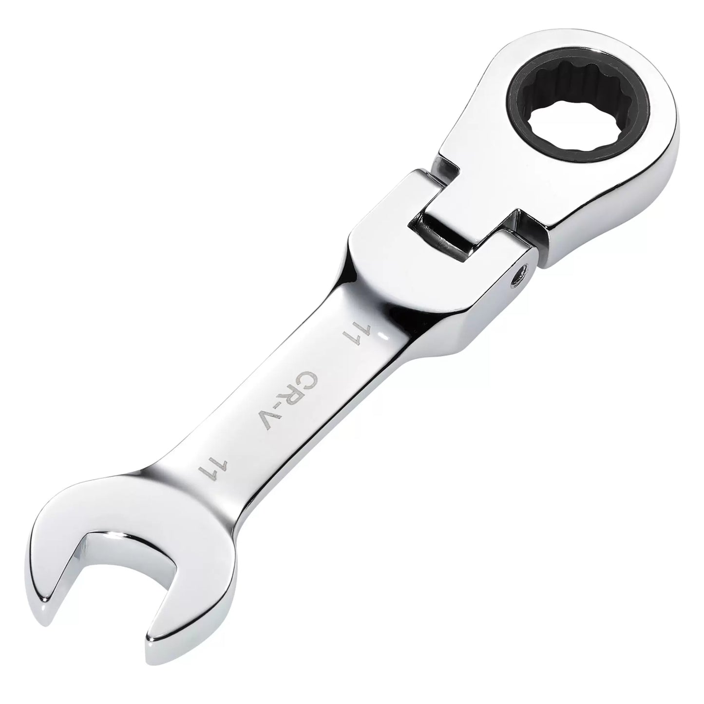 Draper Tools - 27966 - Draper HI-TORQ® Metric Stubby Flexible Head Ratchet Combination Spanner, 11mm