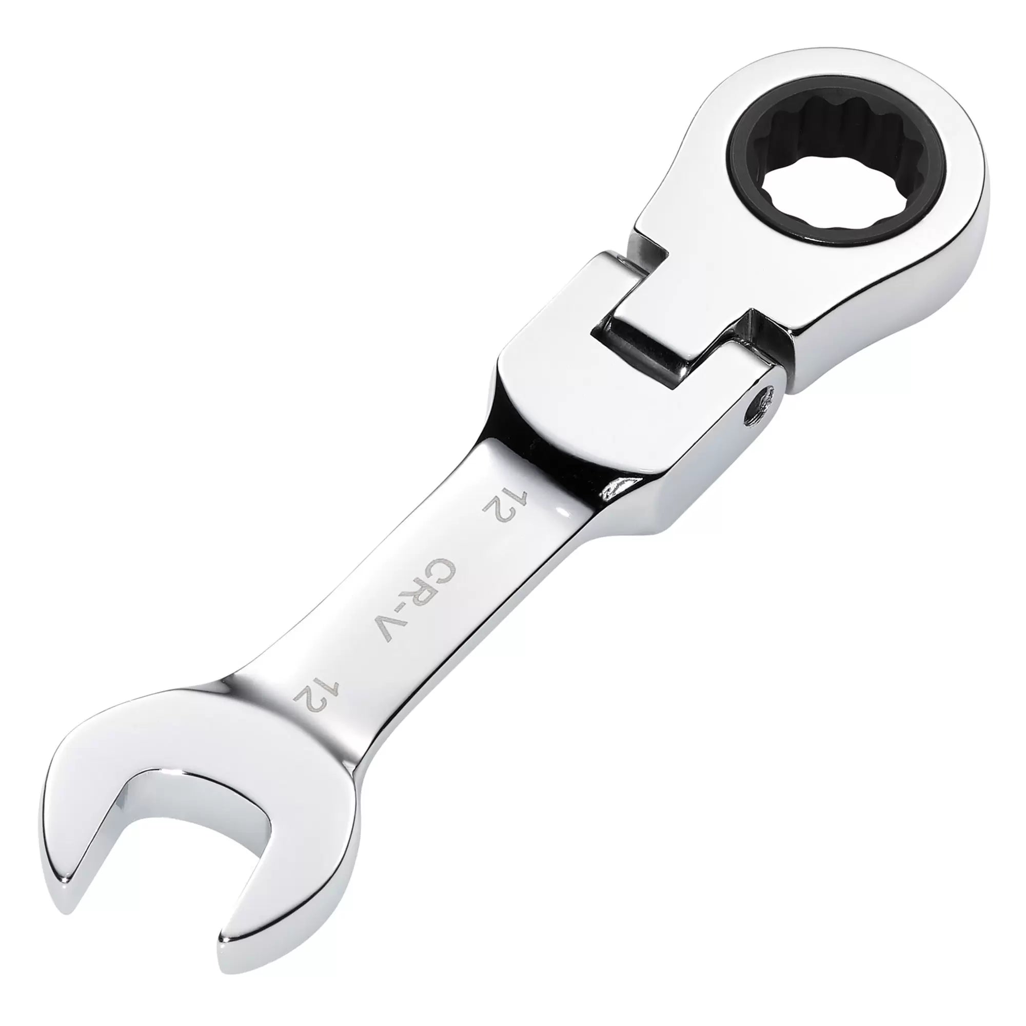 Draper Tools - 27968 - Draper HI-TORQ® Metric Stubby Flexible Head Ratchet Combination Spanner, 12mm