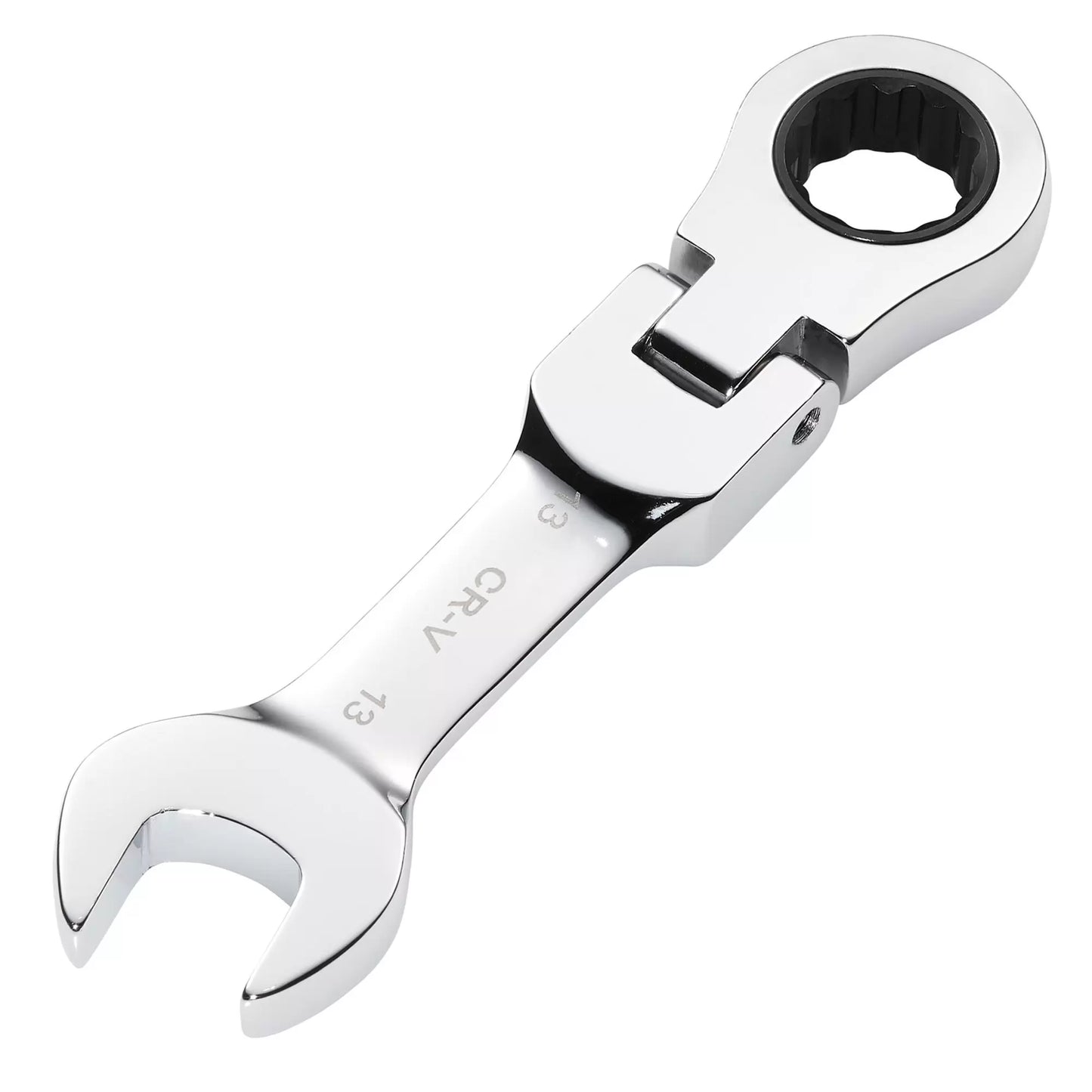 Draper Tools - 27969 - Draper HI-TORQ® Metric Stubby Flexible Head Ratchet Combination Spanner, 13mm