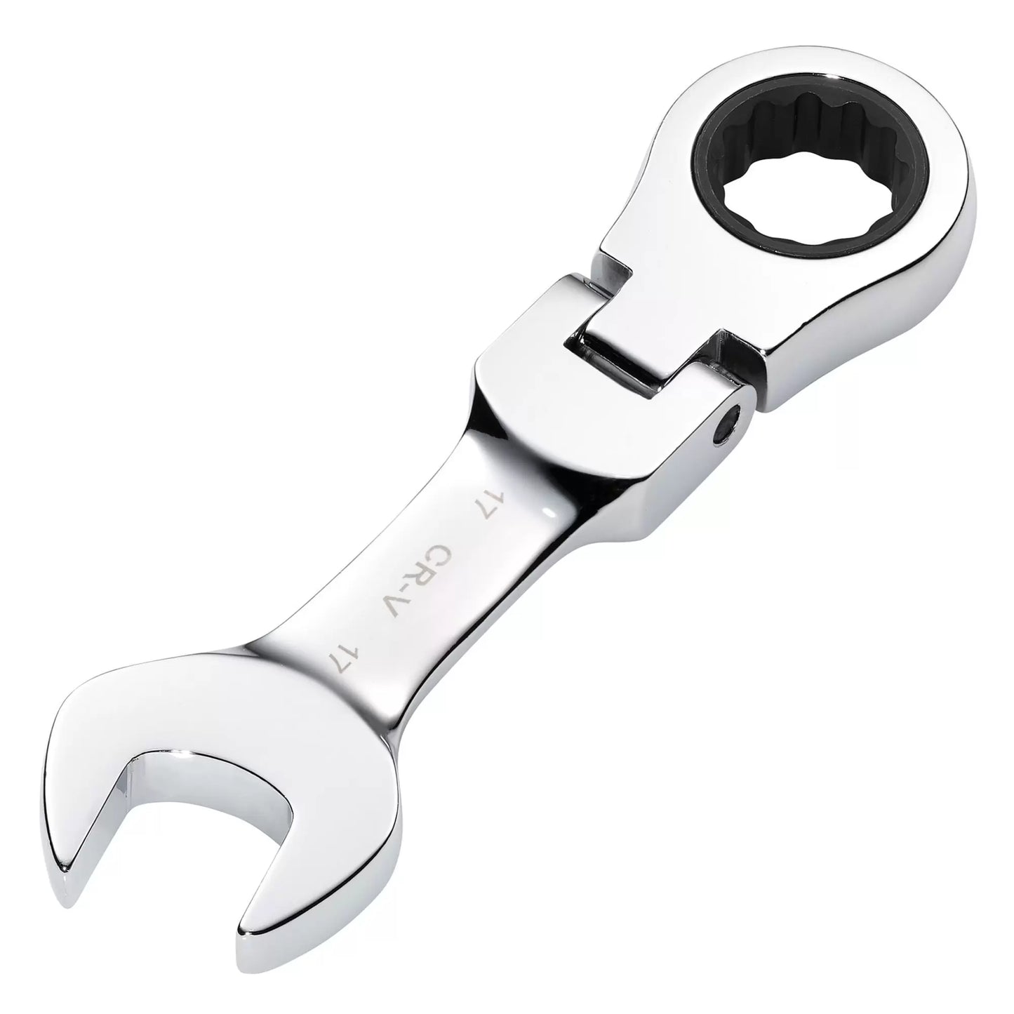 Draper Tools - 27977 - Draper HI-TORQ® Metric Stubby Flexible Head Ratchet Combination Spanner, 17mm