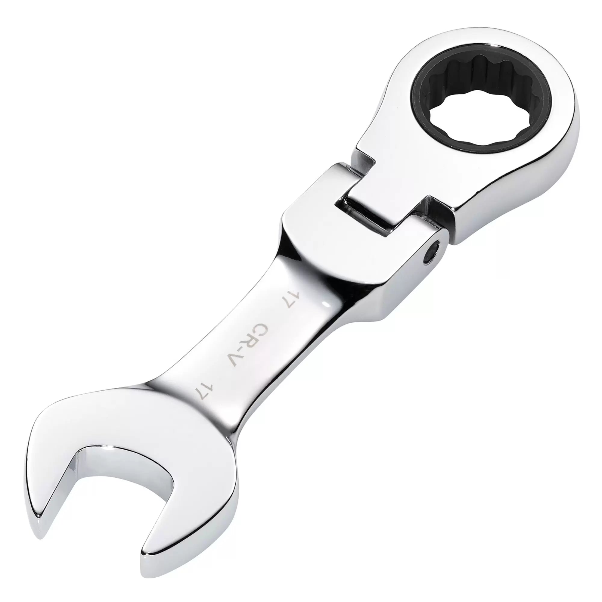 Draper Tools - 27977 - Draper HI-TORQ® Metric Stubby Flexible Head Ratchet Combination Spanner, 17mm