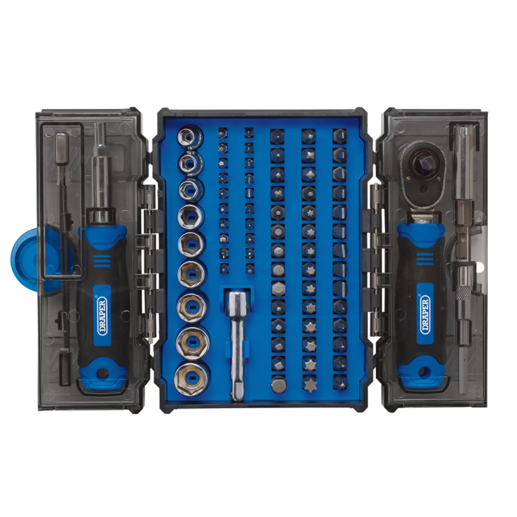 Draper Tools - 28029 - Ratchet and Screwdriver Bit Set (78 Piece)