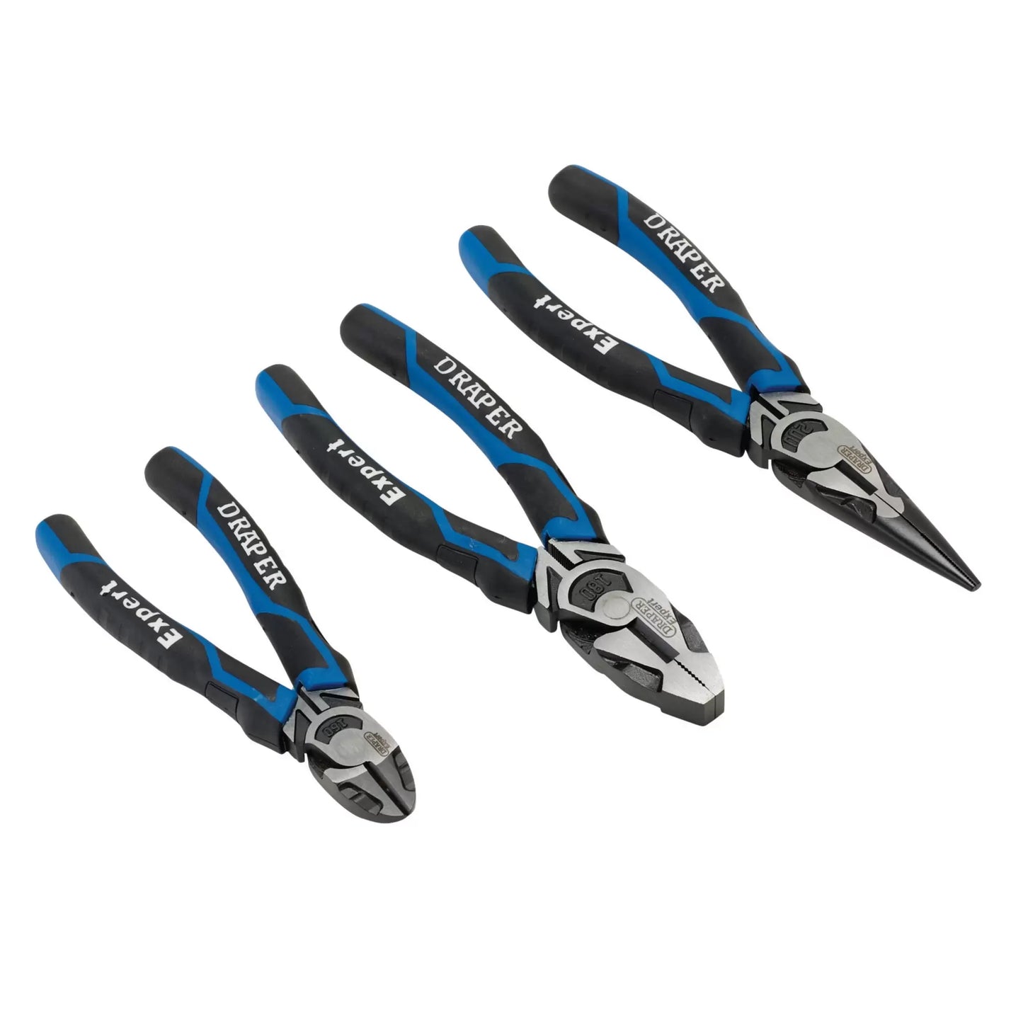 Draper Tools - 28033 - Draper Expert High Leverage Plier Set, Blue (3 Piece)
