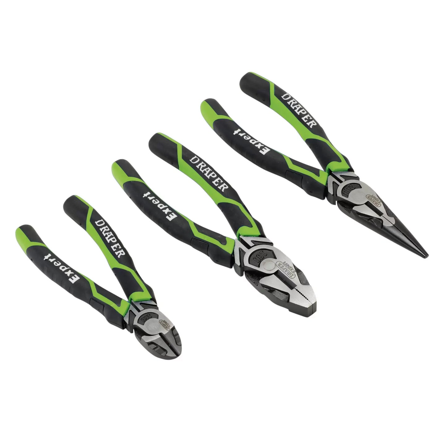 Draper Tools - 28035 - Draper Expert High Leverage Plier Set, Green (3 Piece)