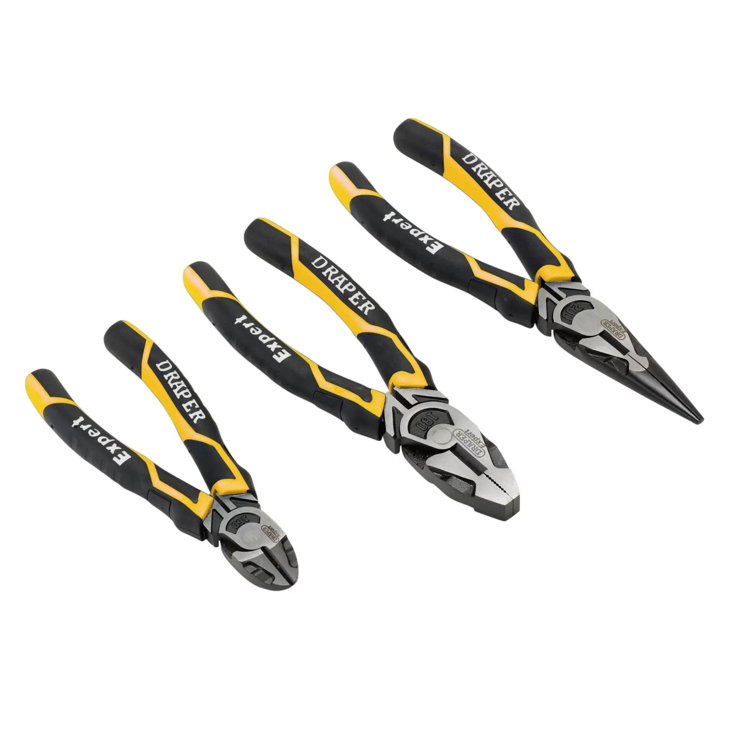 Draper Tools - 28038 - Draper Expert High Leverage Plier Set, Yellow (3 Piece)