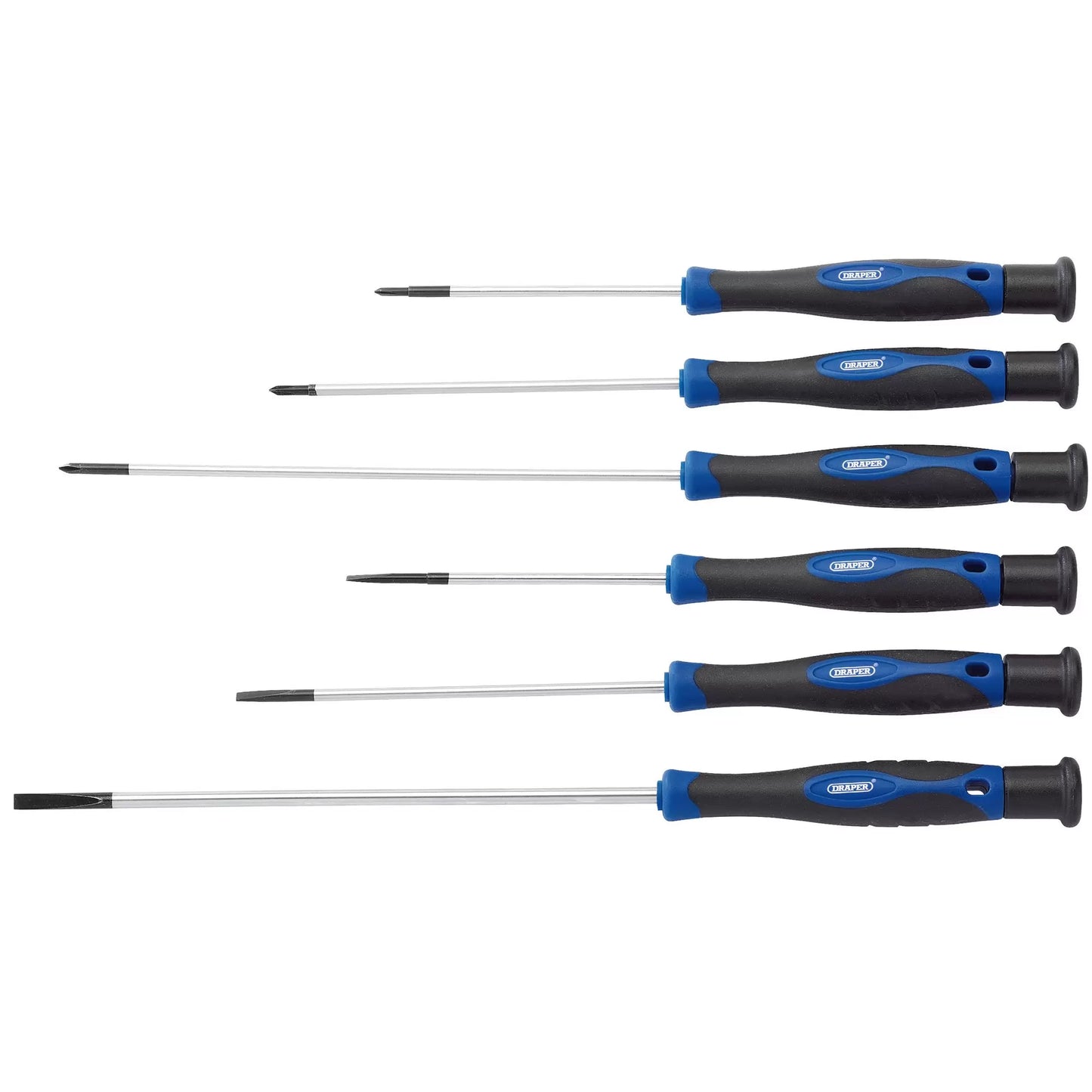Draper Tools - 28119 - Extra Long Precision Screwdriver Set (6 Piece)