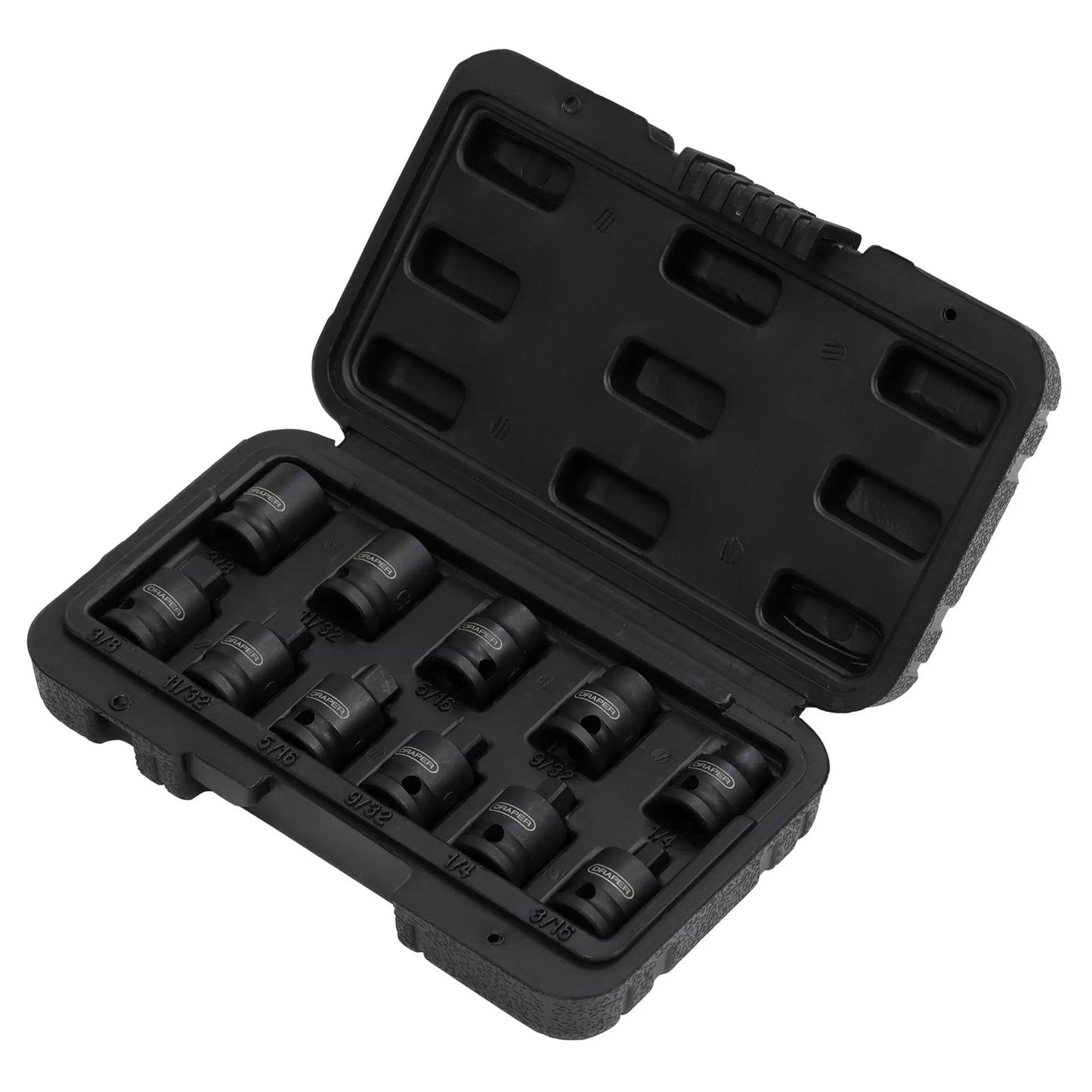 Draper Tools - 28193 - Impact Pipe Plug Socket Set, 3/8" Sq. Dr. (11 Piece)