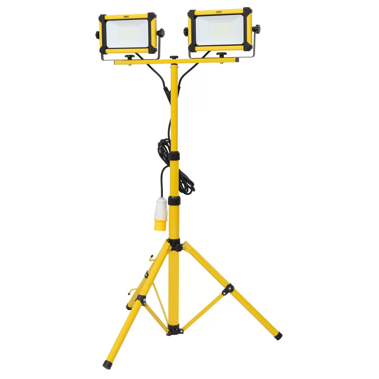 Draper Tools - 28291 - 110V SMD LED Tripod Site Light, 2 x 50W, 12000 Lumens