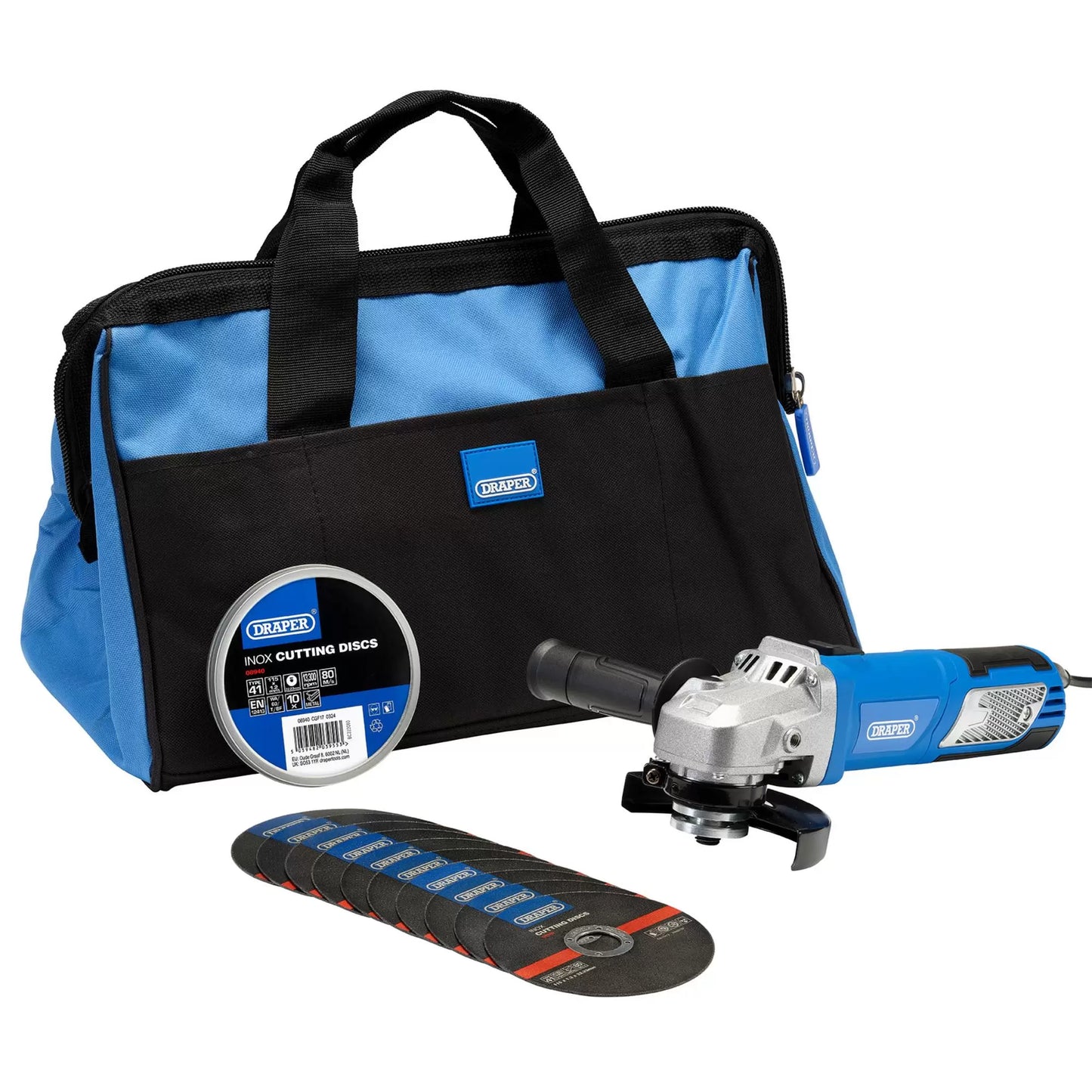Draper Tools - 28300 - 230V Angle Grinder Kit, 115mm, 950W