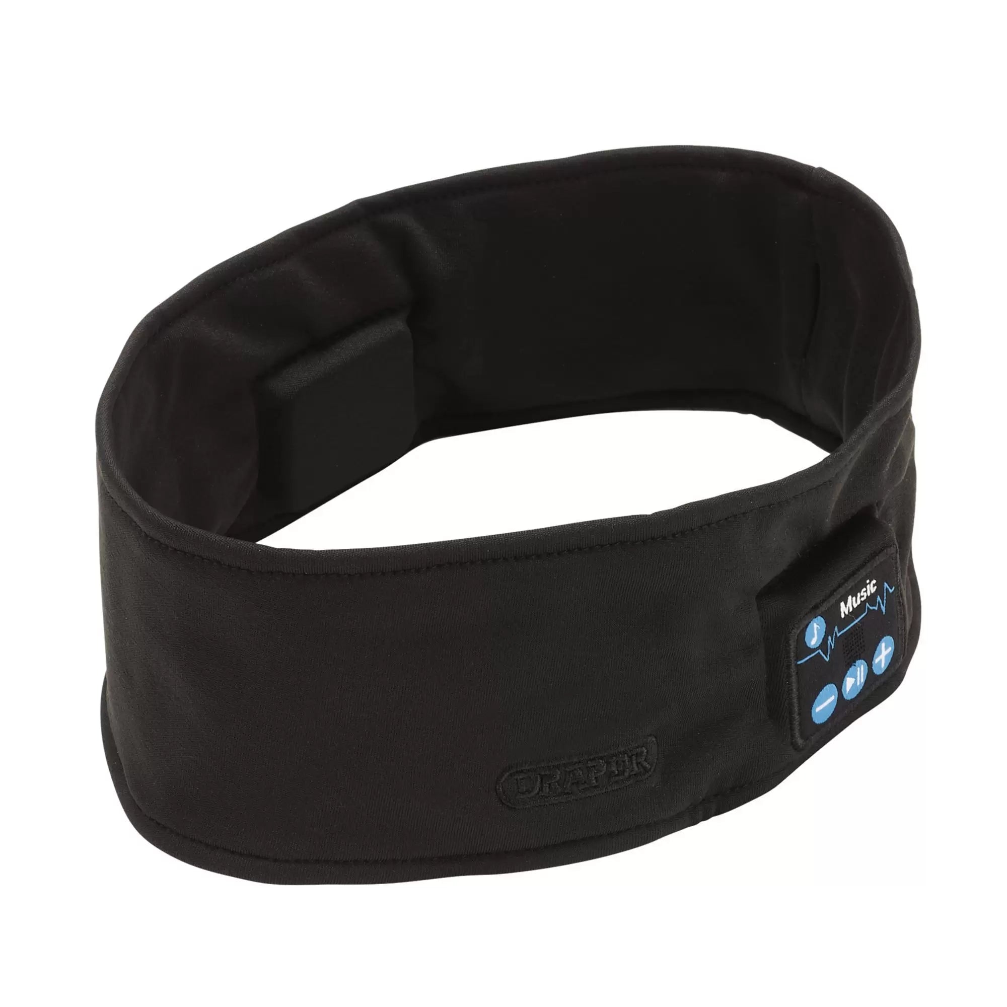 Draper Tools - 28340 - Smart Wireless Rechargeable Headband with USB Charging Cable, Black, One Size
