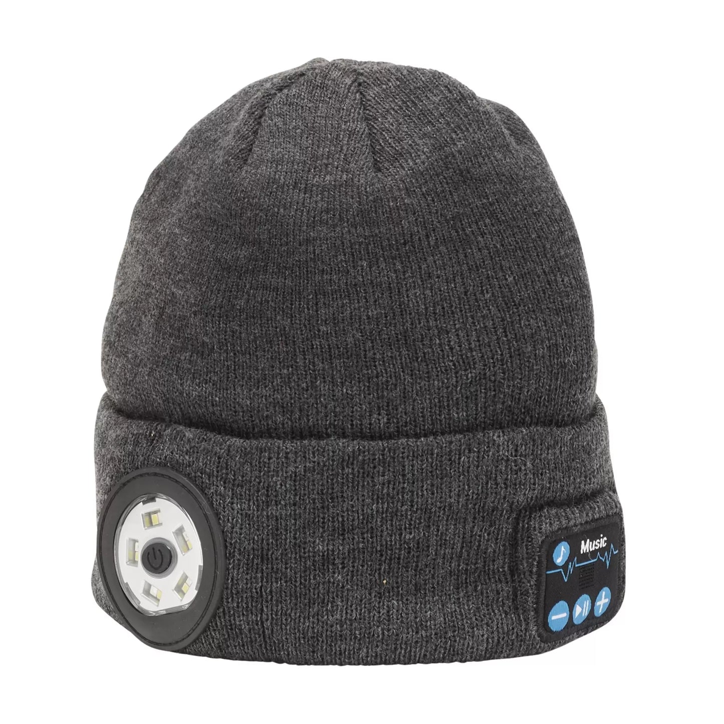 Draper Tools - 28351 - Smart Wireless Rechargeable Beanie with LED Head Torch and USB Charging Cable, Grey, One Size