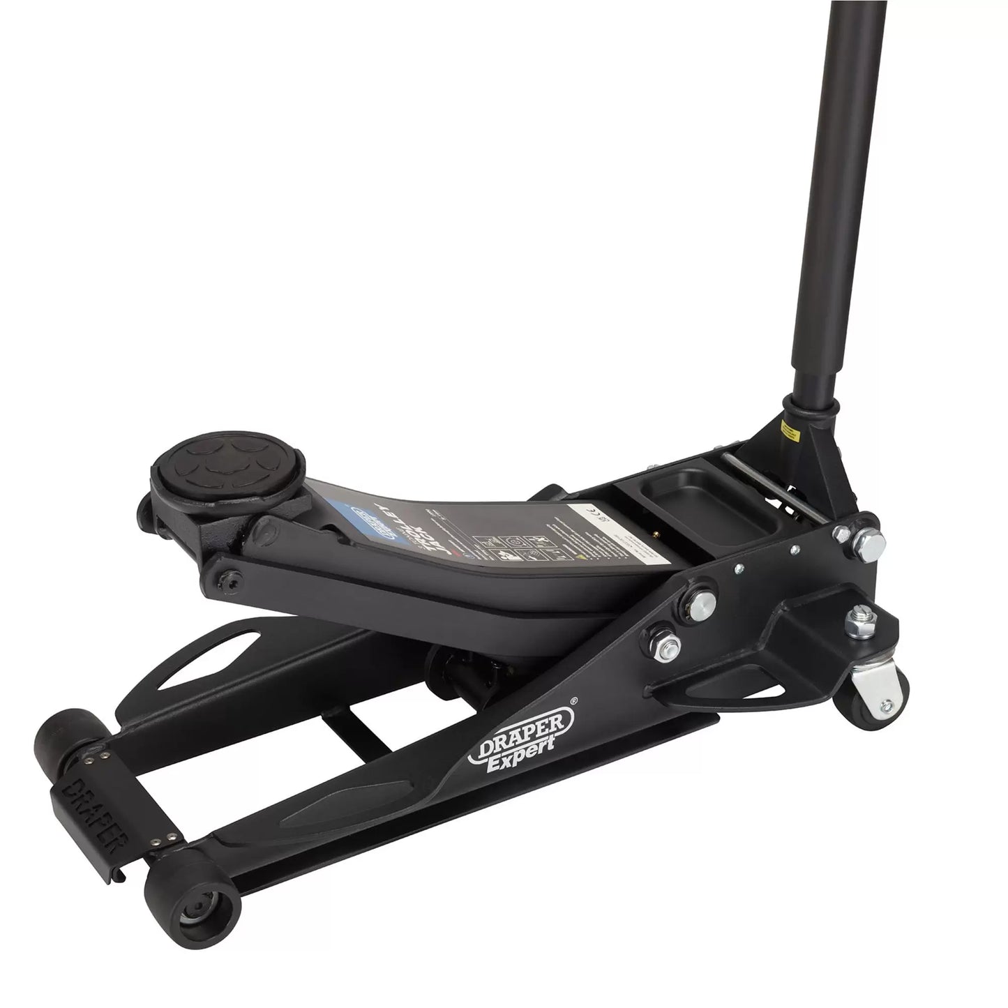 Draper Tools - 28464 - Draper Expert Professional Low Profile Fast Lift Garage Trolley Jack, 3 Tonne, Black