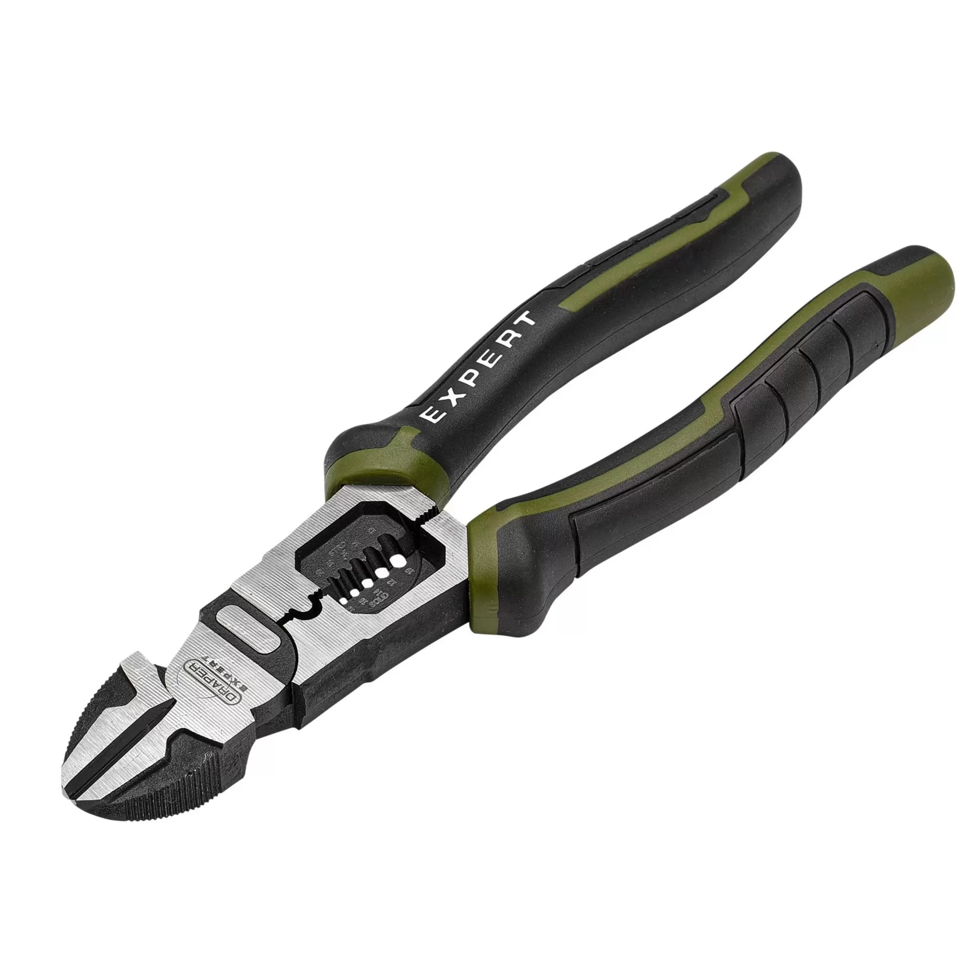 Draper Tools - 28528 - Draper Expert Side Cutters with Wire Stripper, 200mm