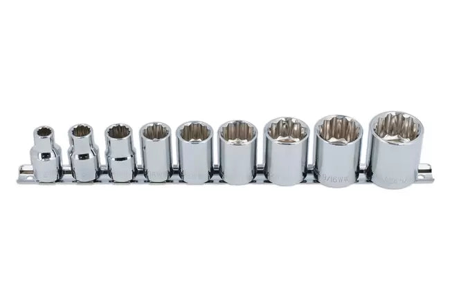Laser - 2919 - Whitworth Socket Set 1/2"D 9pc