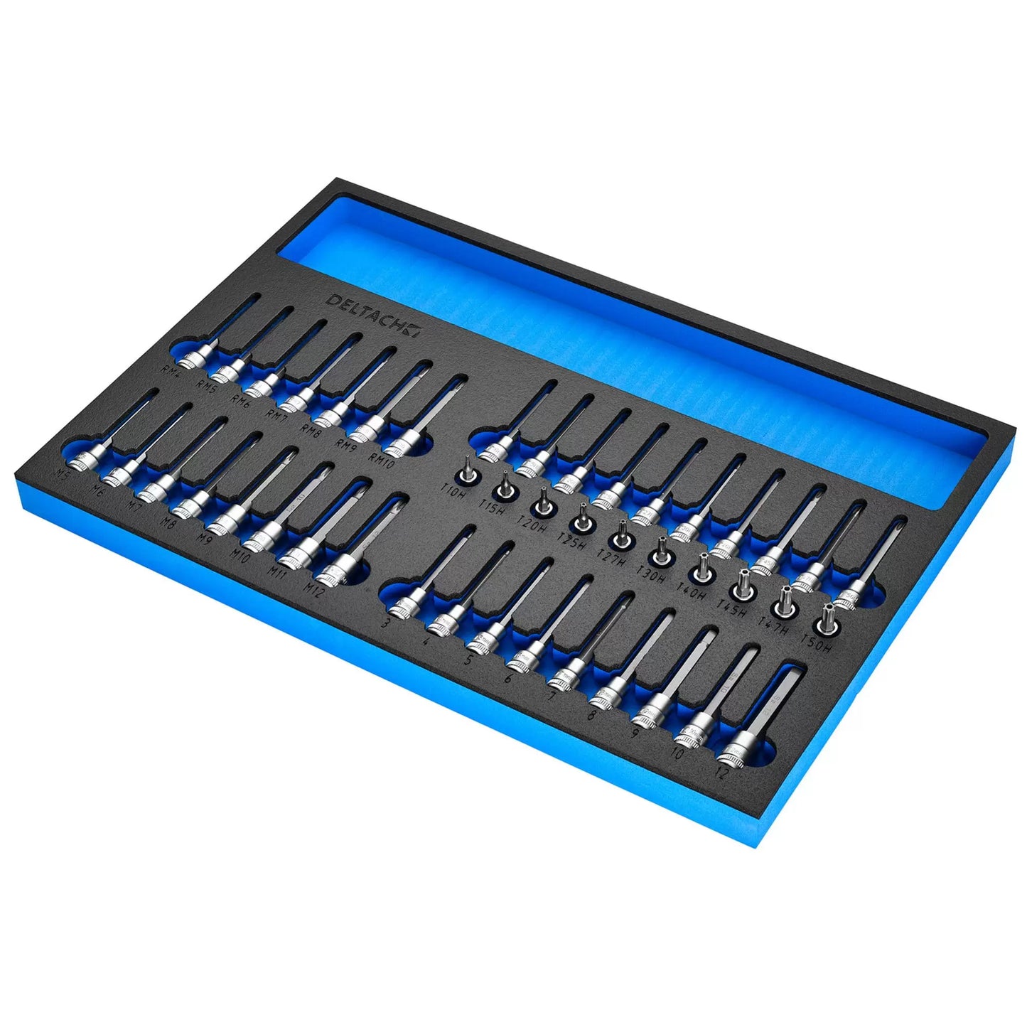 Draper Tools - 29447 - Resi-Torx, Hexagon, Multi-Tooth/Spline, Ribe Socket Set, 3/8" Sq. Dr. in EVA Foam Inlay