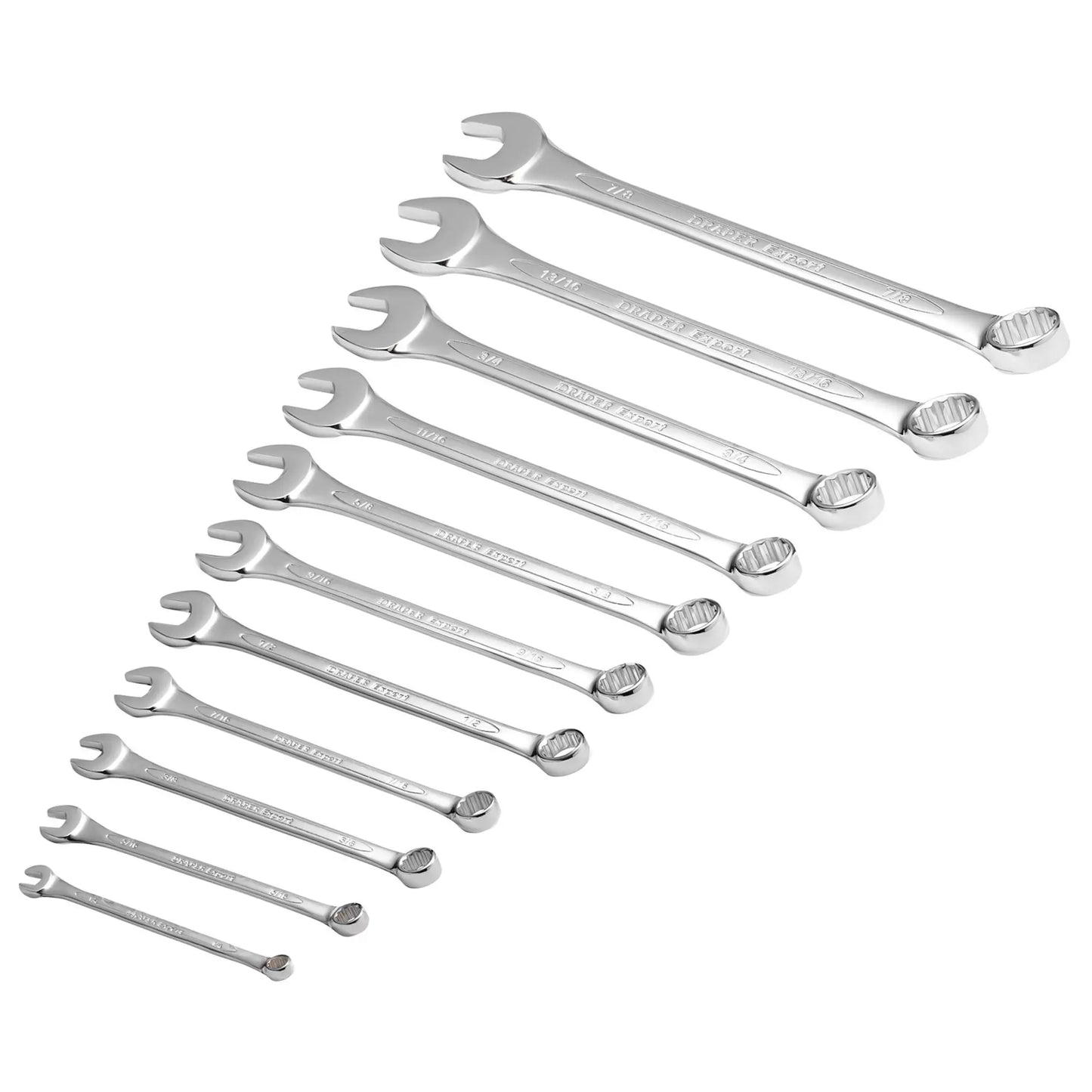 Draper Tools - 29546 - Draper Expert HI-TORQ® Imperial Combination Spanner Set (11 Piece)