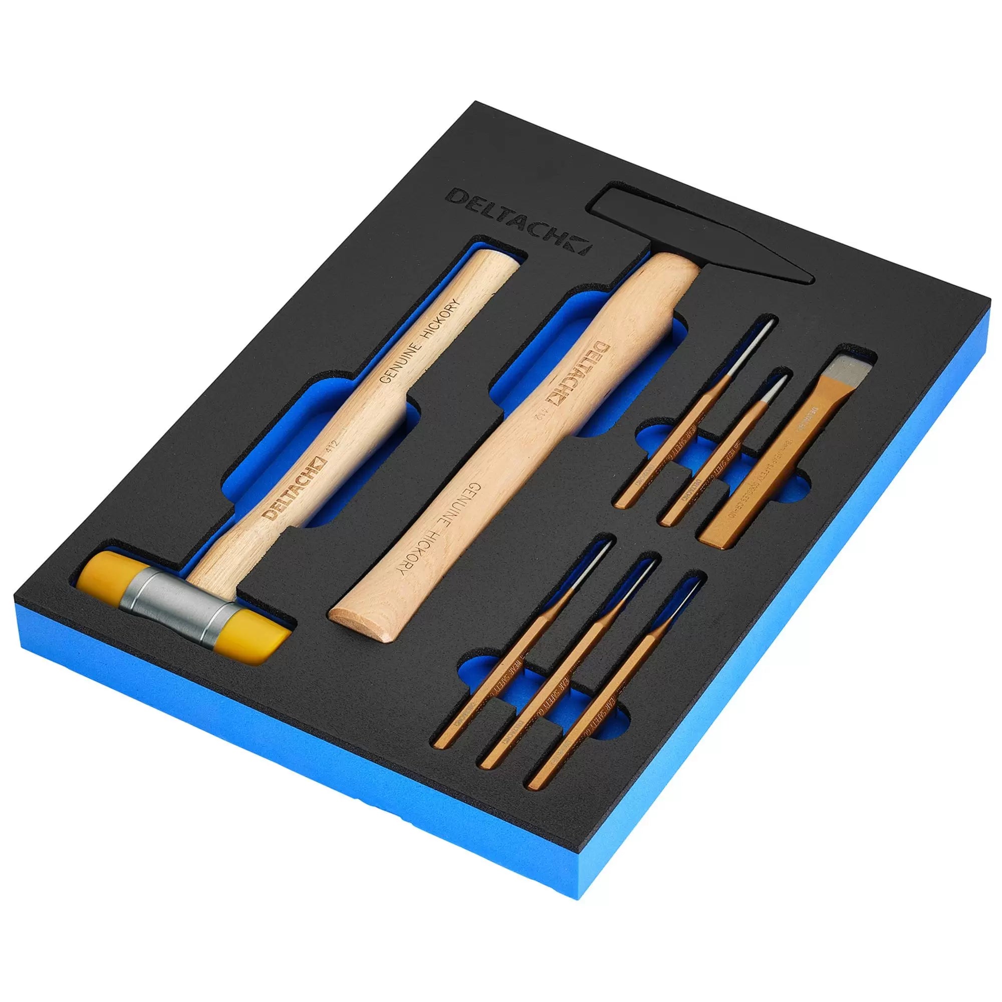 Draper Tools - 29715 - Hammer and Pin Punch Set in EVA Foam Inlay (8 Piece)