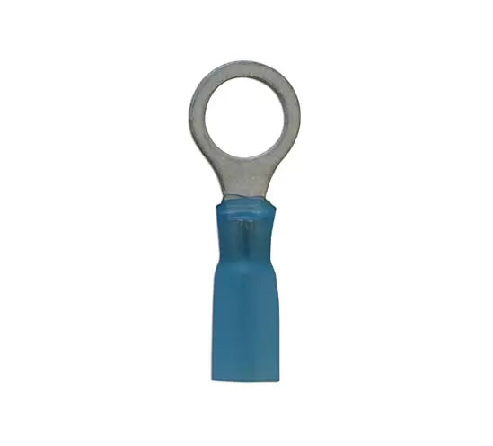 Blue Heat Shrink Ring Terminal 8.4mm 25pc
