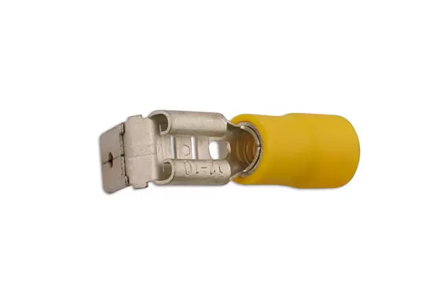Connect - 30223 - Yellow Piggyback Terminal 6.3mm 100pc