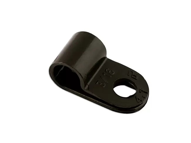 Connect - 30350 - Black Nylon P-Clip 4.8mm 100pc