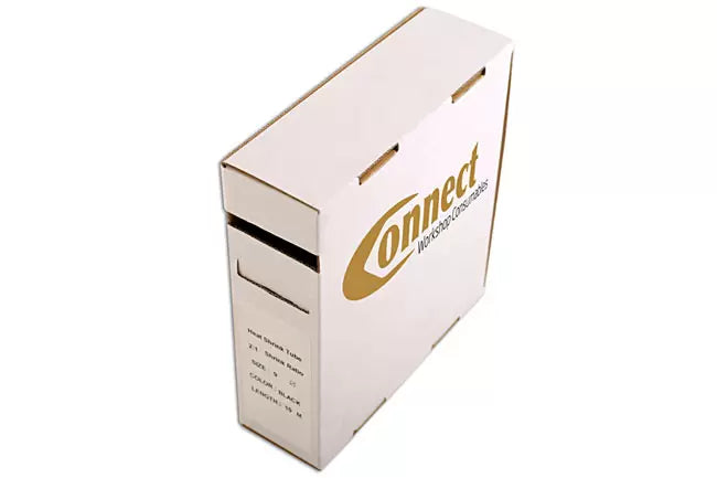 Connect - 30385 - Black Heat Shrink Tubing 3.0mm Box 15m