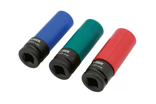Laser - 3039 - Wheel Nut Set 1/2"D 3pc