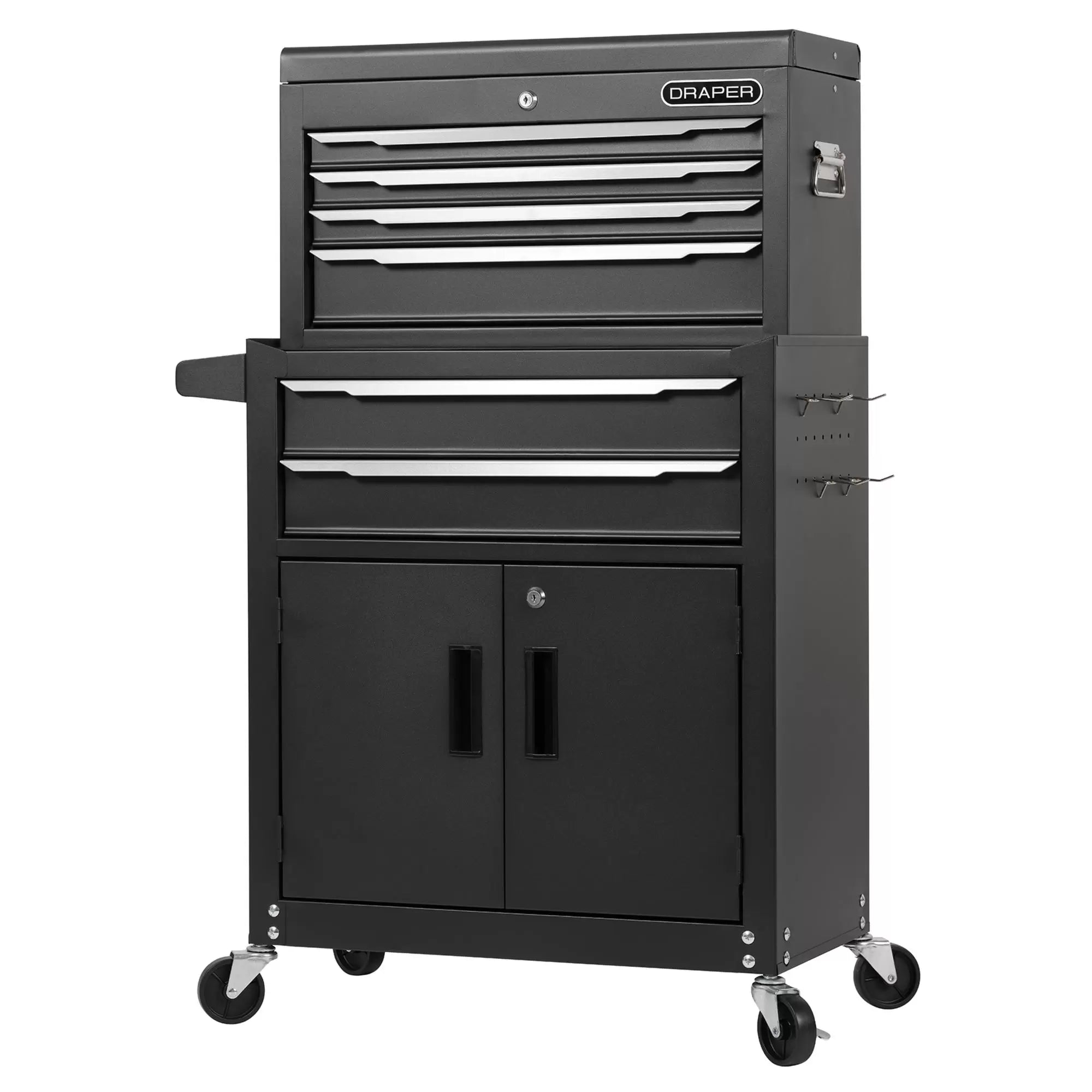 Draper Tools - 30680 - Combined Roller Cabinet and Tool Chest, 6 Drawer, 24"