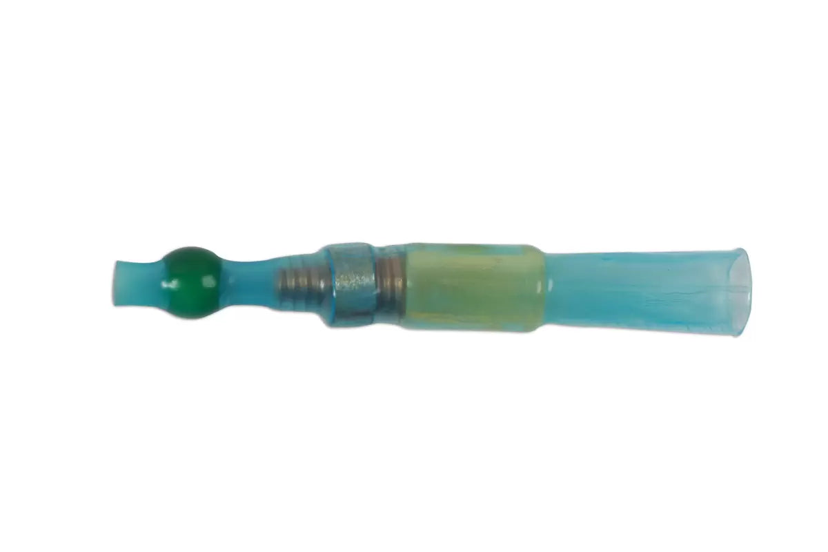 Closed Splice Solder Type Cable End Sleeve Green 16pc